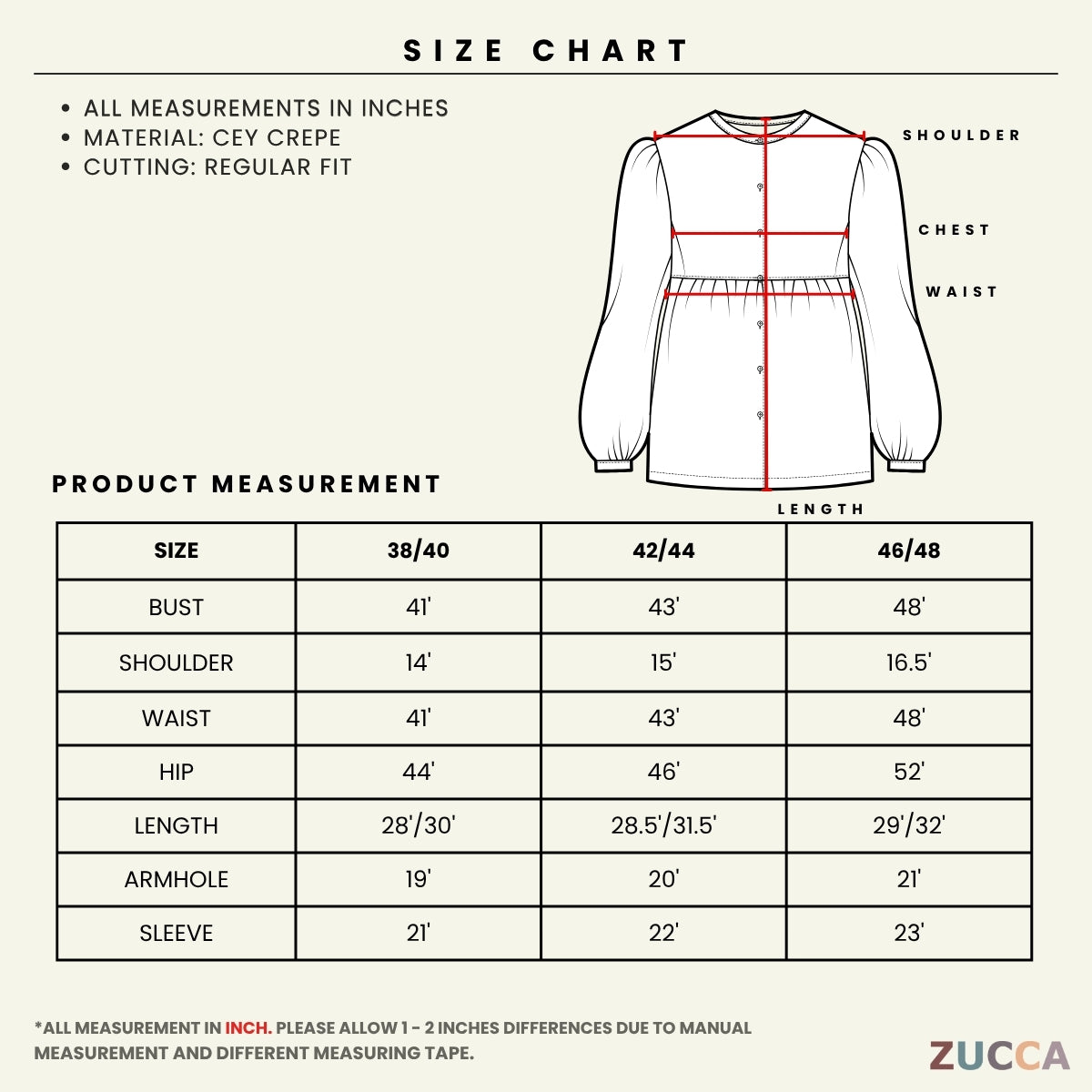 ZUCCA GILIAN MODEST STRIPED LONG SLEEVE BLOUSE - GC011