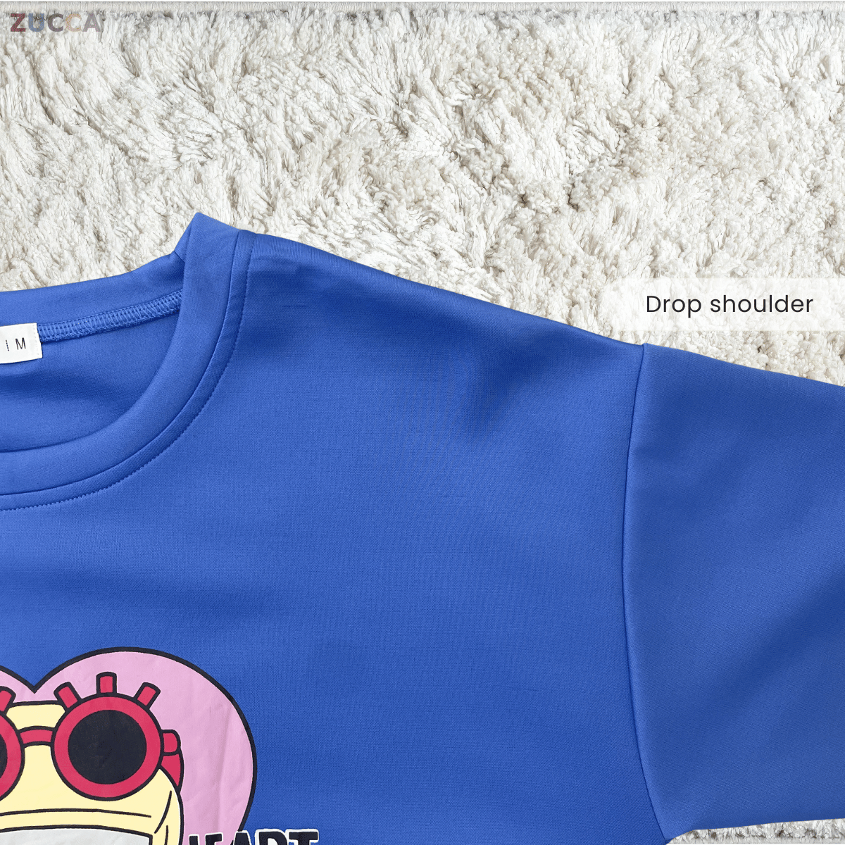 ZUCCA KATIE SWEET HEART GRAPHIC COZY SWEATSHIRT - MA198