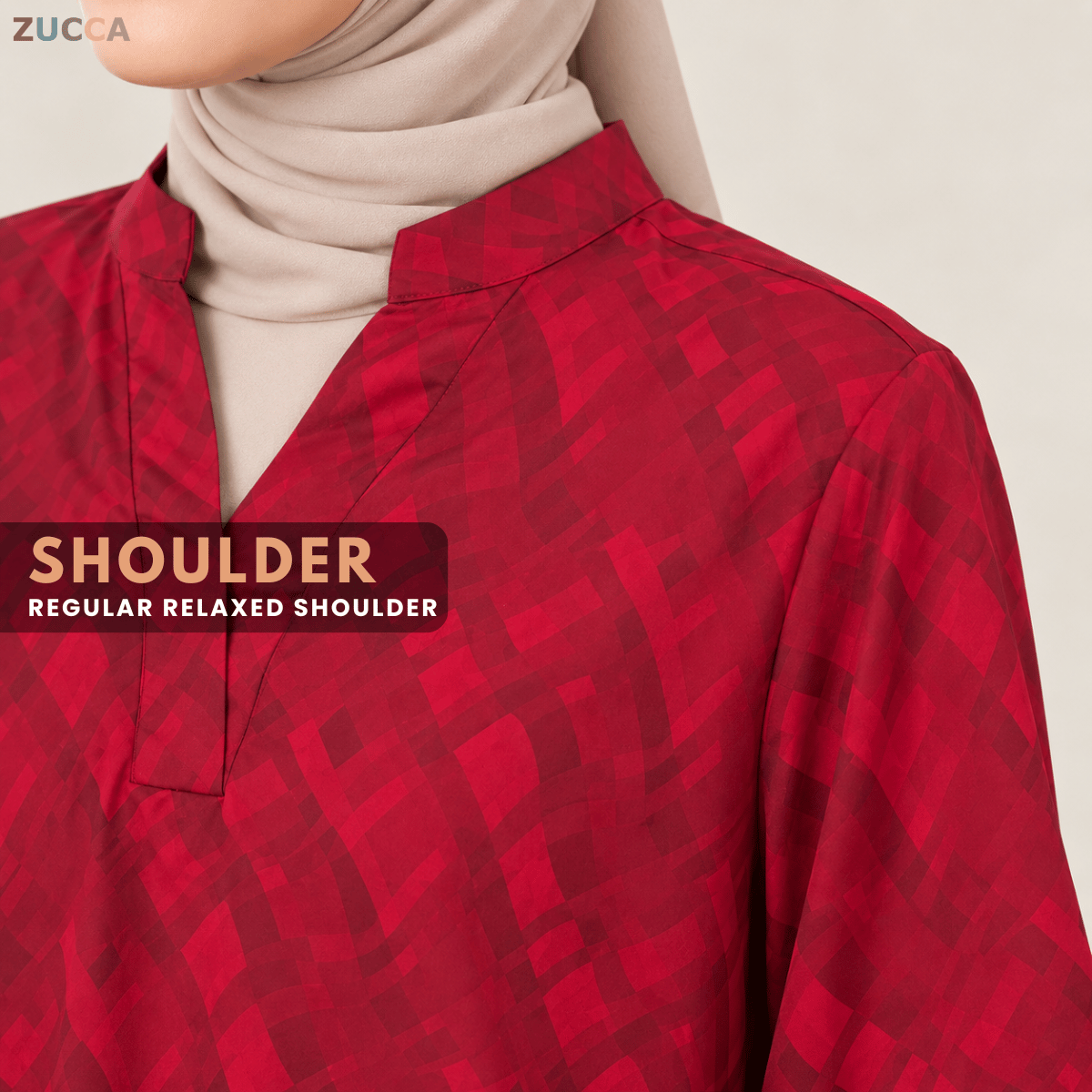 ZUCCA NARINA TONAL ABSTRACT GEOMETRIC PRINT - MA280