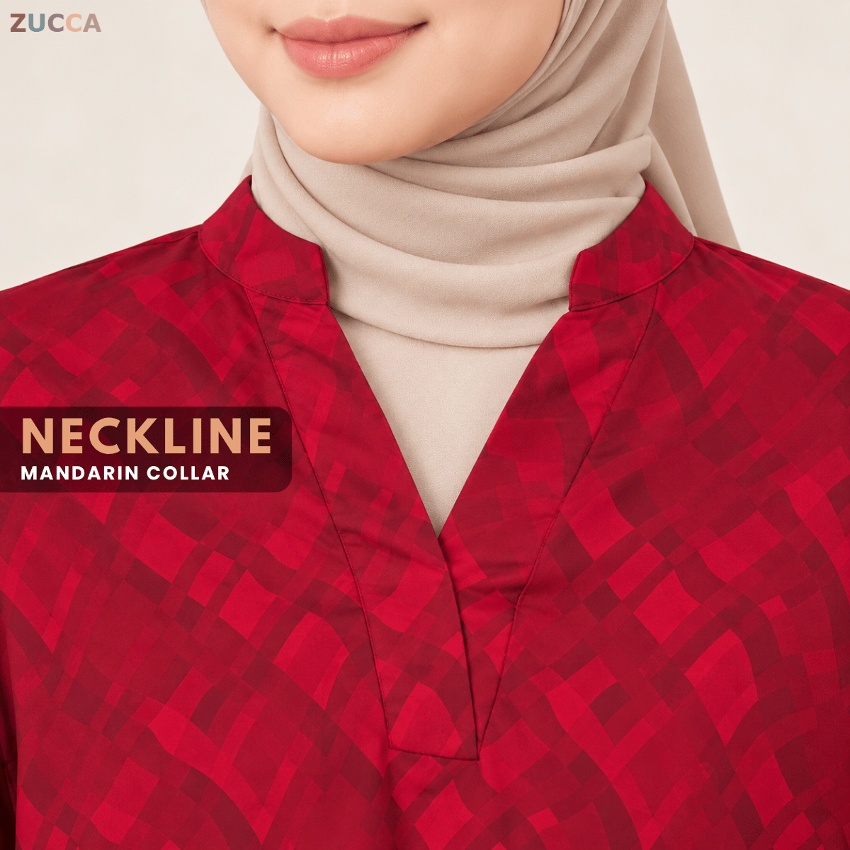 ZUCCA NARINA TONAL ABSTRACT GEOMETRIC PRINT - MA280