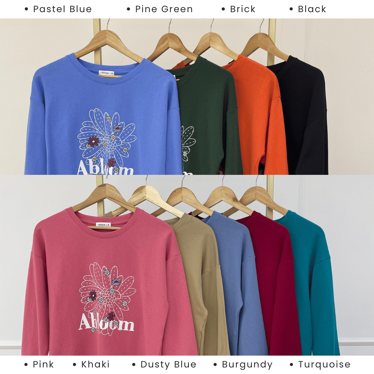 ZUCCA DELISYA COZY LONG SLEEVE WOMEN SWEATSHIRT - MA207