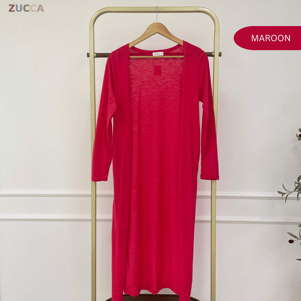 ZUCCA SAIDA LONGLINE FLOW CARDIGAN - MA203 (GN292)