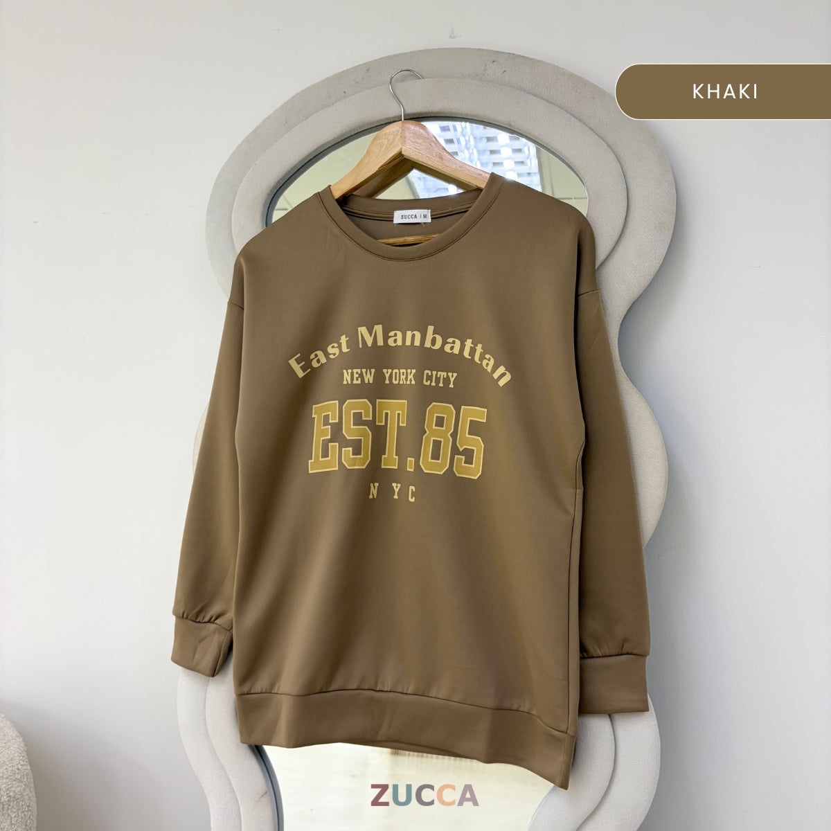 ZUCCA ZIANI CASUAL VARSITY PRINTED SWEATSHIRT WOMEN TOP - MA205