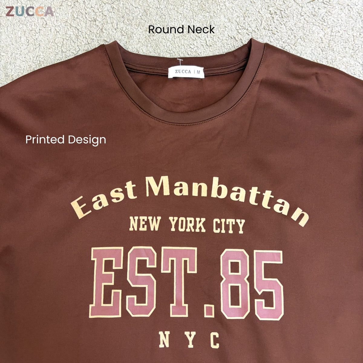 ZUCCA ZIANI CASUAL VARSITY PRINTED SWEATSHIRT WOMEN TOP - MA205