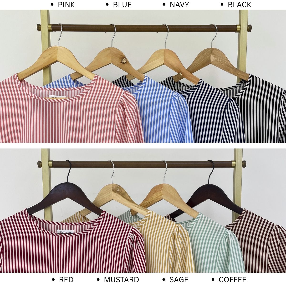 ZUCCA NAMI COTTON STRIPE WOMEN BLOUSE - MA044