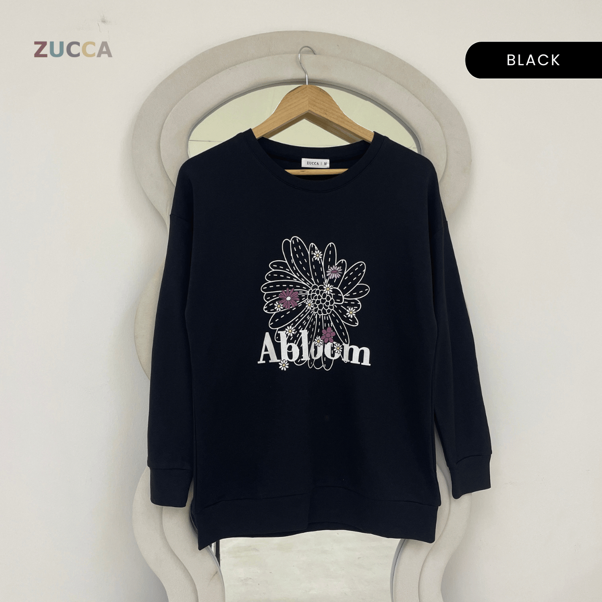 ZUCCA DELISYA COZY LONG SLEEVE WOMEN SWEATSHIRT - MA207