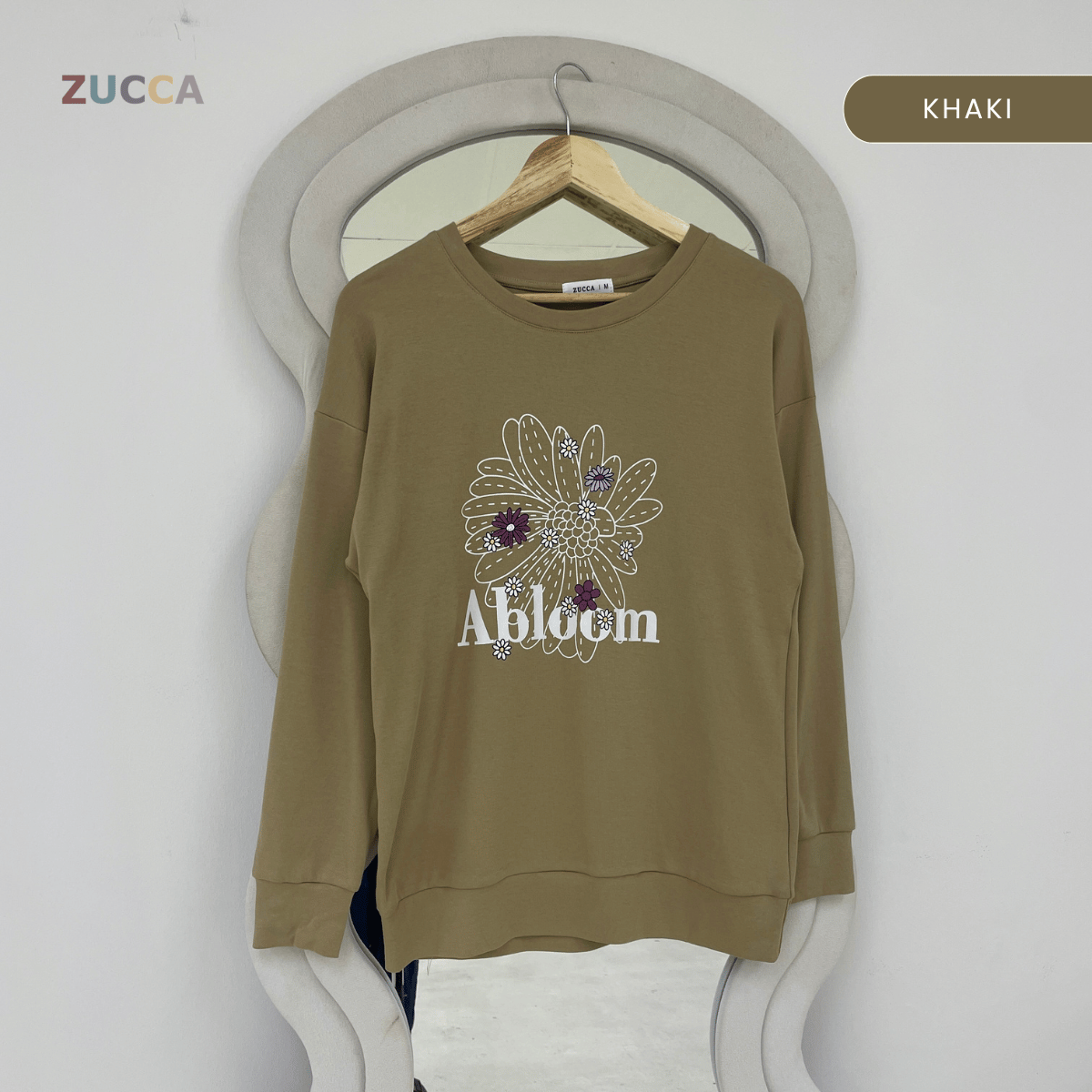 ZUCCA DELISYA COZY LONG SLEEVE WOMEN SWEATSHIRT - MA207