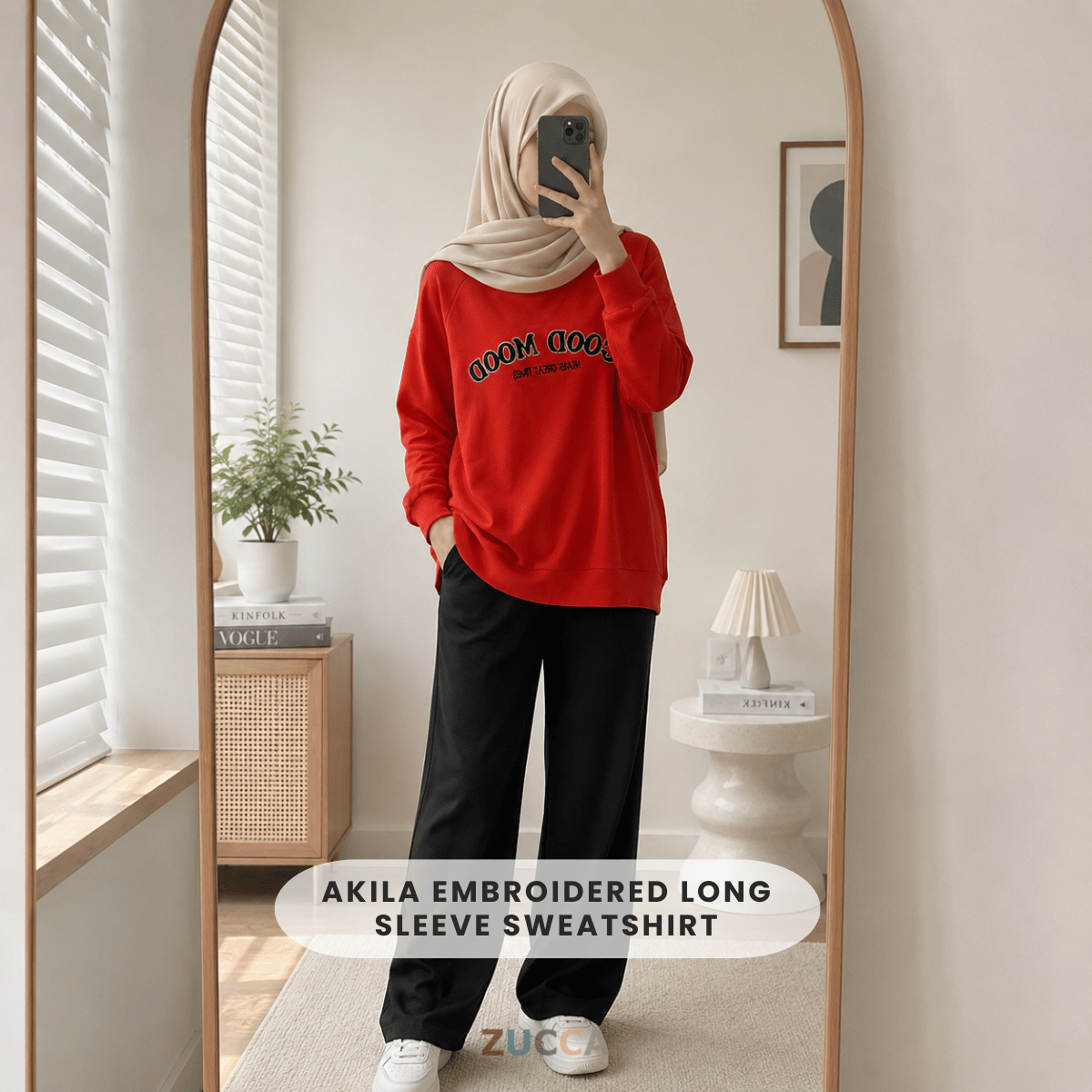 CLEARANCE ZUCCA AKILA EMBROIDERED LONG SLEEVE SWEATSHIRT – MA212