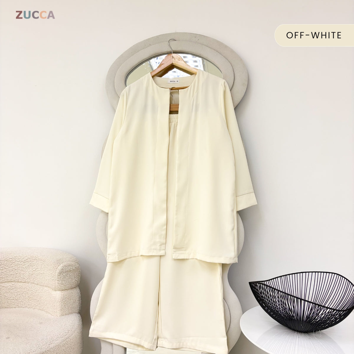 ZUCCA JAZLYN KASUAL WOMEN MODEST TOP & PANTS SET - MA213