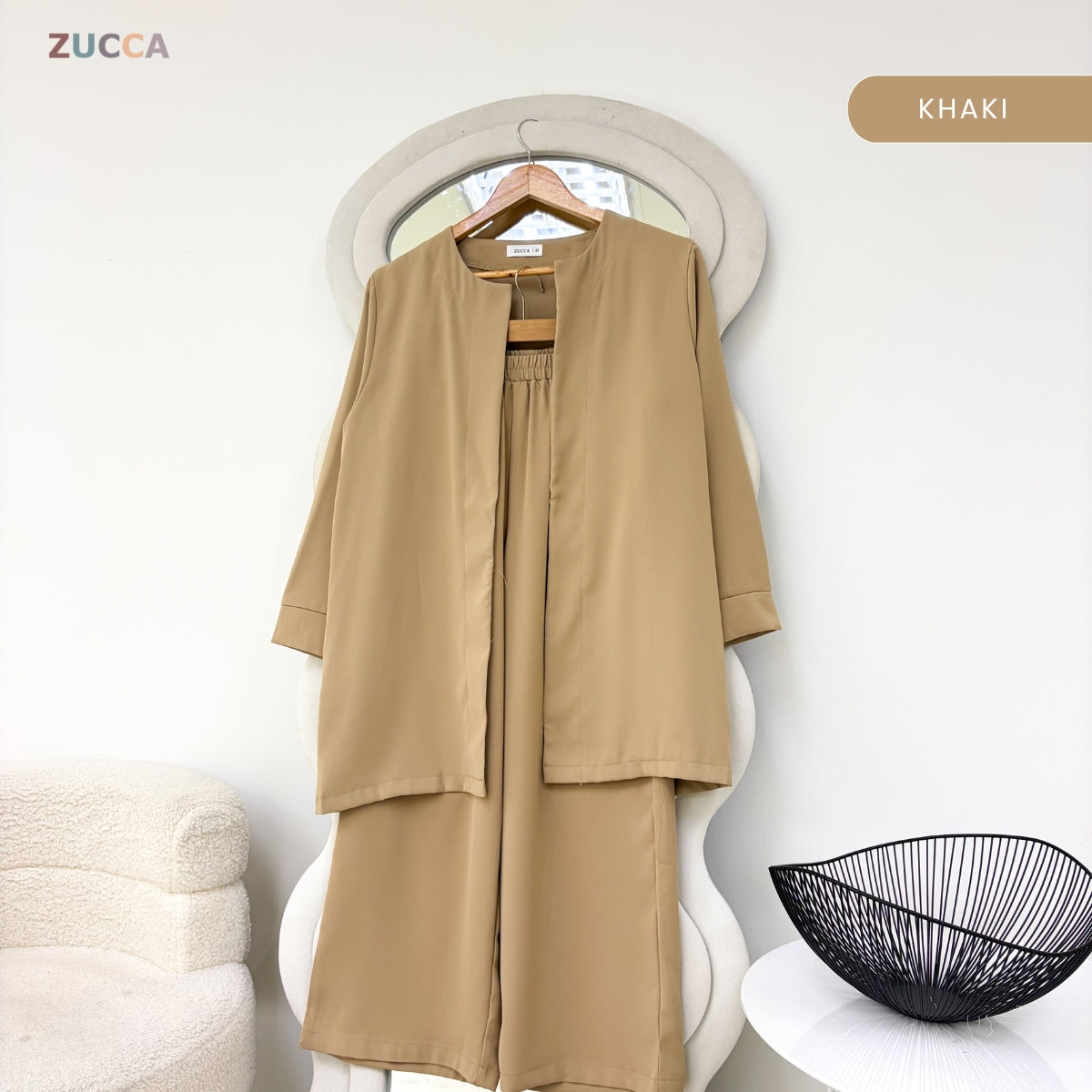 ZUCCA JAZLYN KASUAL WOMEN MODEST TOP & PANTS SET - MA213