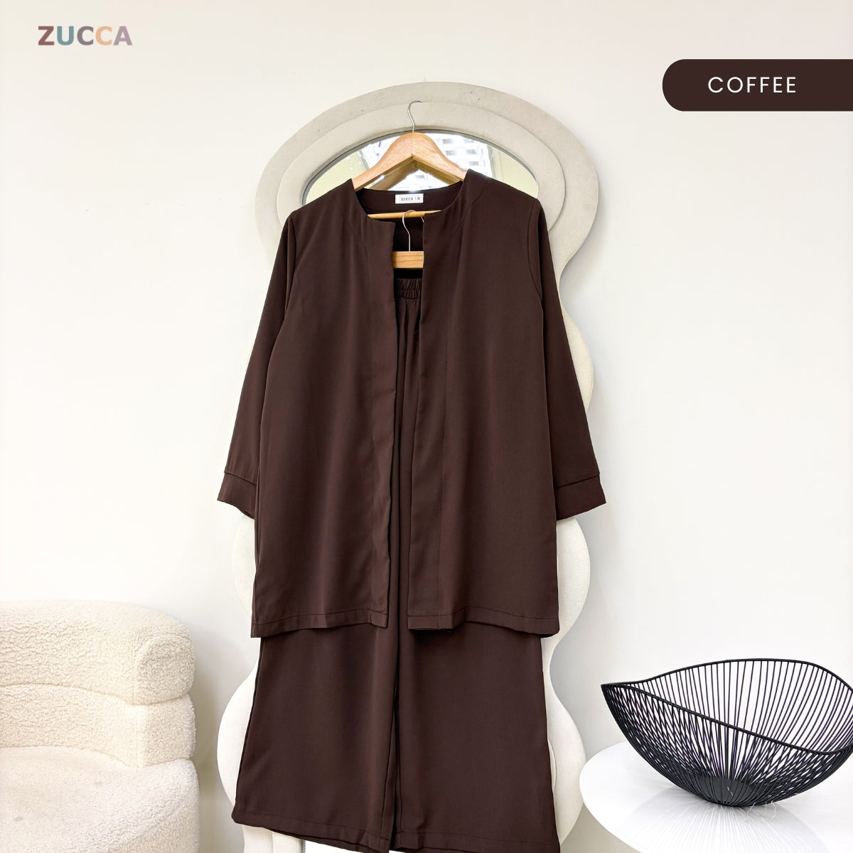 ZUCCA JAZLYN KASUAL WOMEN MODEST TOP & PANTS SET - MA213