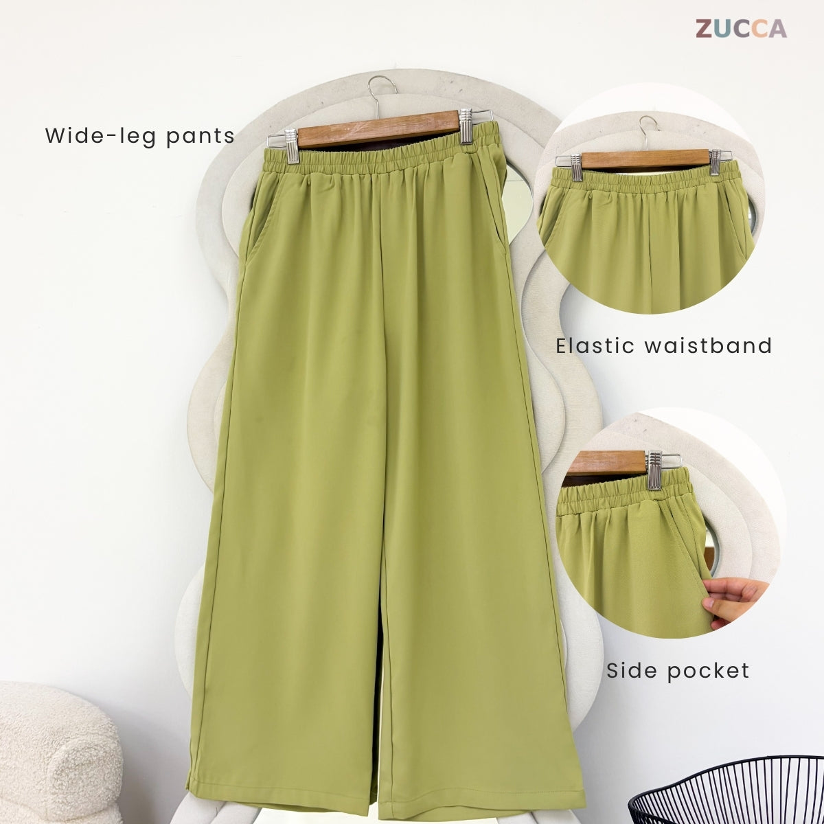 ZUCCA JAZLYN KASUAL WOMEN MODEST TOP & PANTS SET - MA213