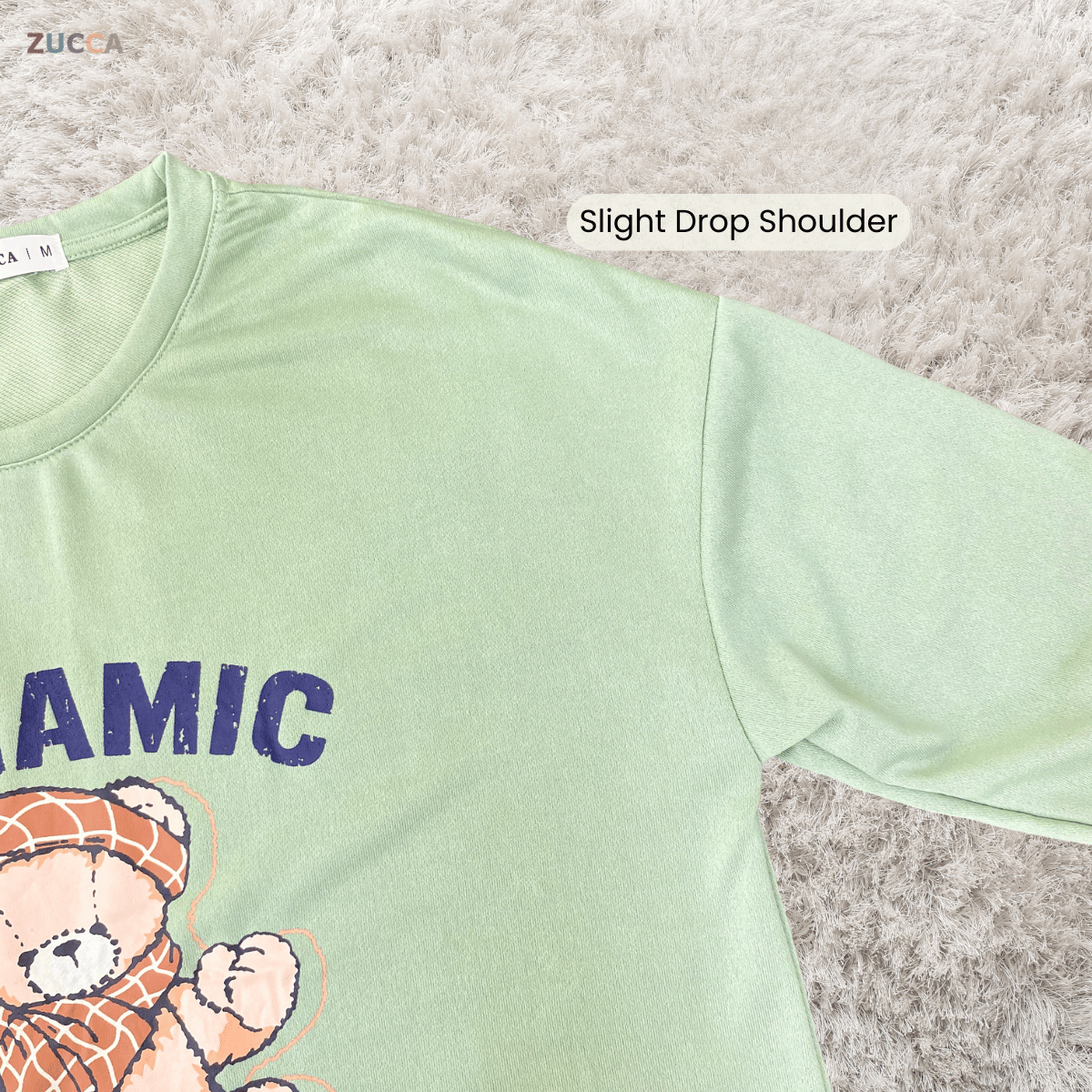 ZUCCA SHEZI DYNAMIC BEAR LONG SLEEVE TOP - MA215