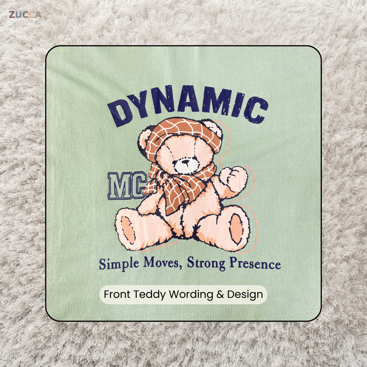 ZUCCA SHEZI DYNAMIC BEAR LONG SLEEVE TOP - MA215