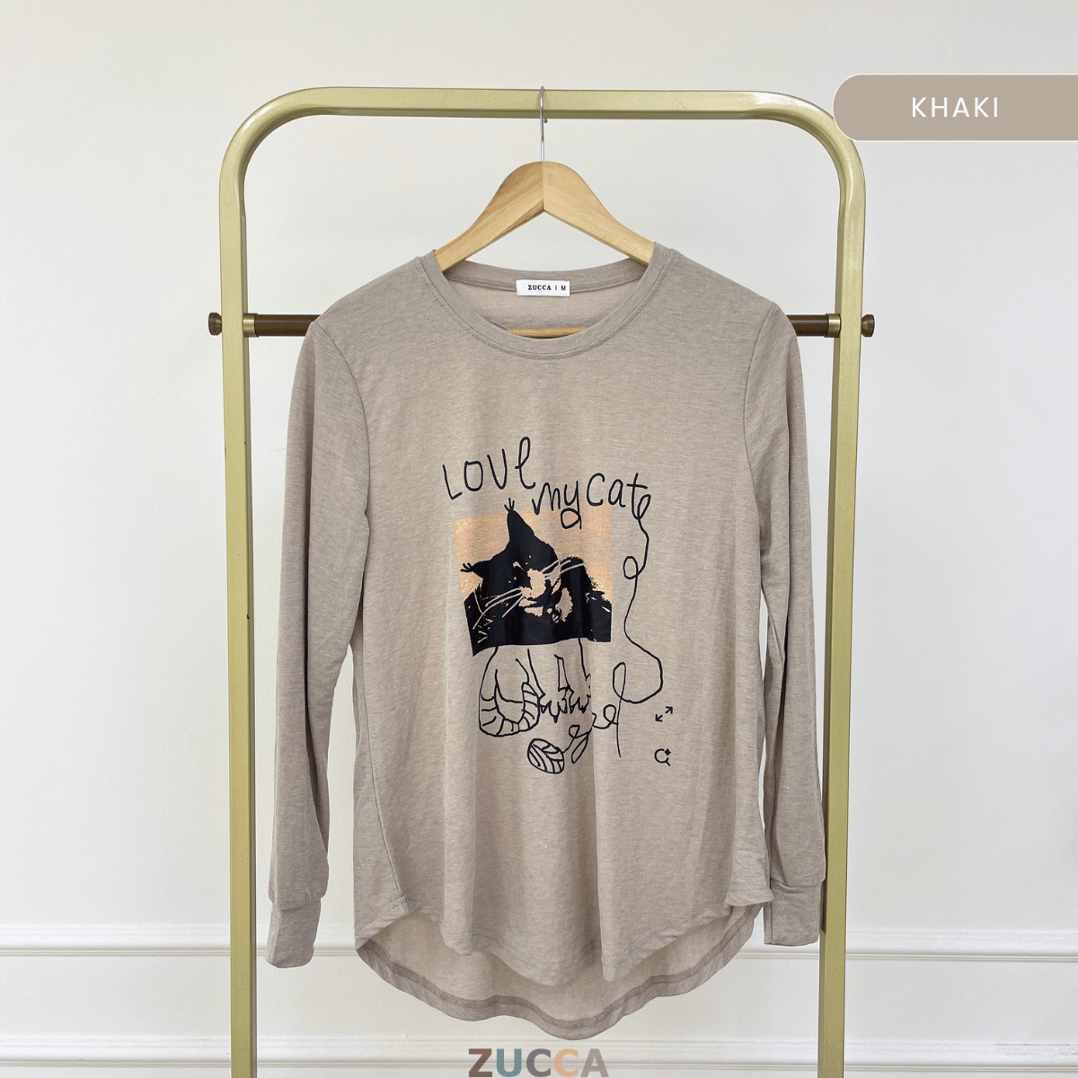 ZUCCA HUDA RELAXED FIT PRINTED LONG BLOUSE-MA216