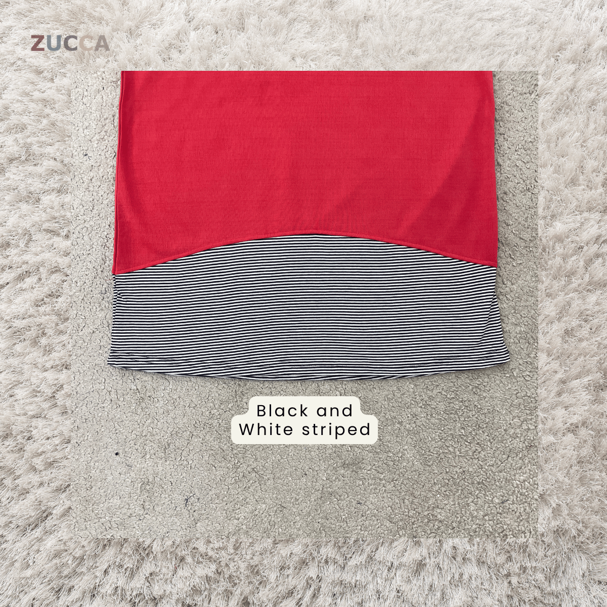 ZUCCA PUTRI STRIPED HEM LONG SLEEVE TOP - MA217