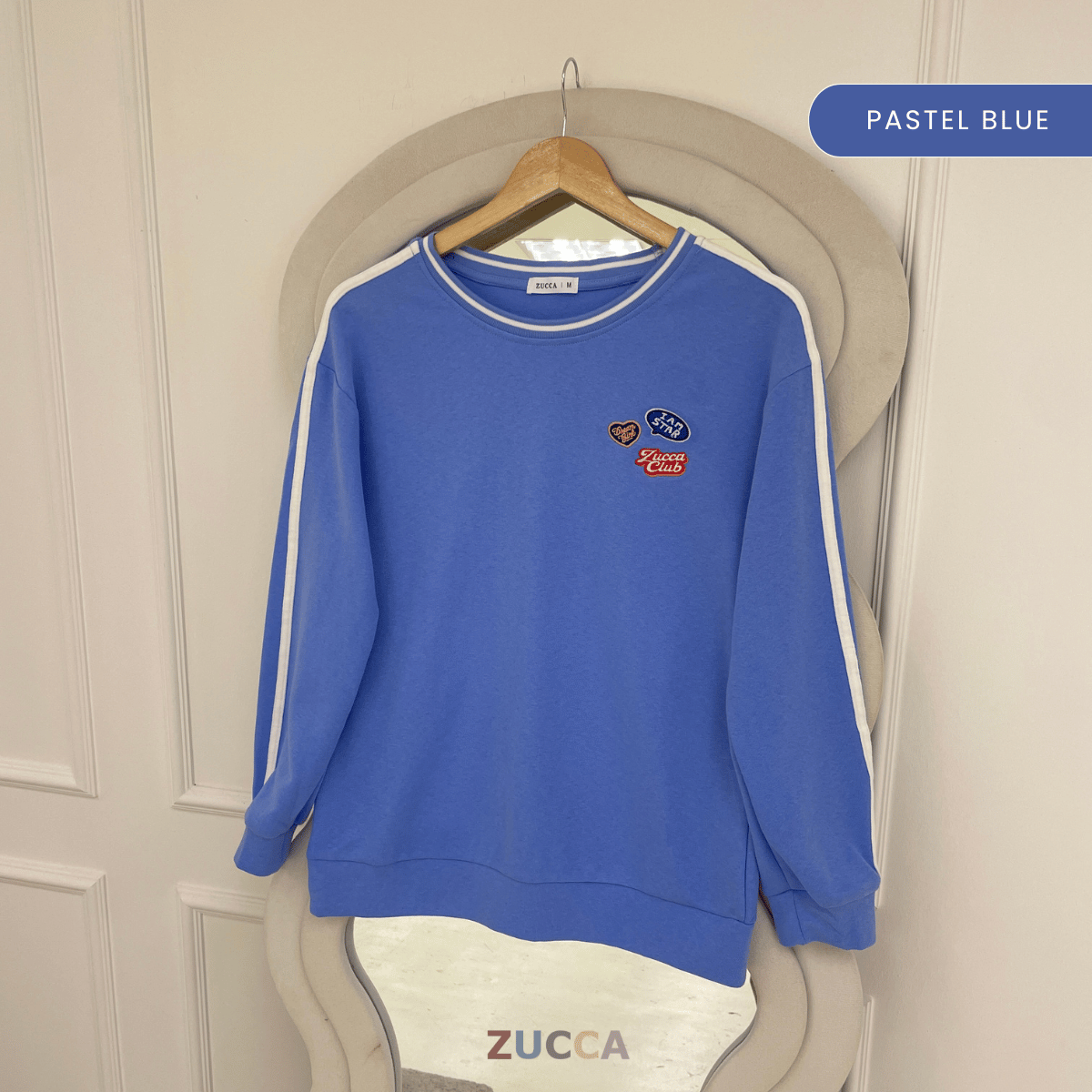 ZUCCA HASNITA EMBROIDERY PATCH LONG SLEEVE TOP - MA218