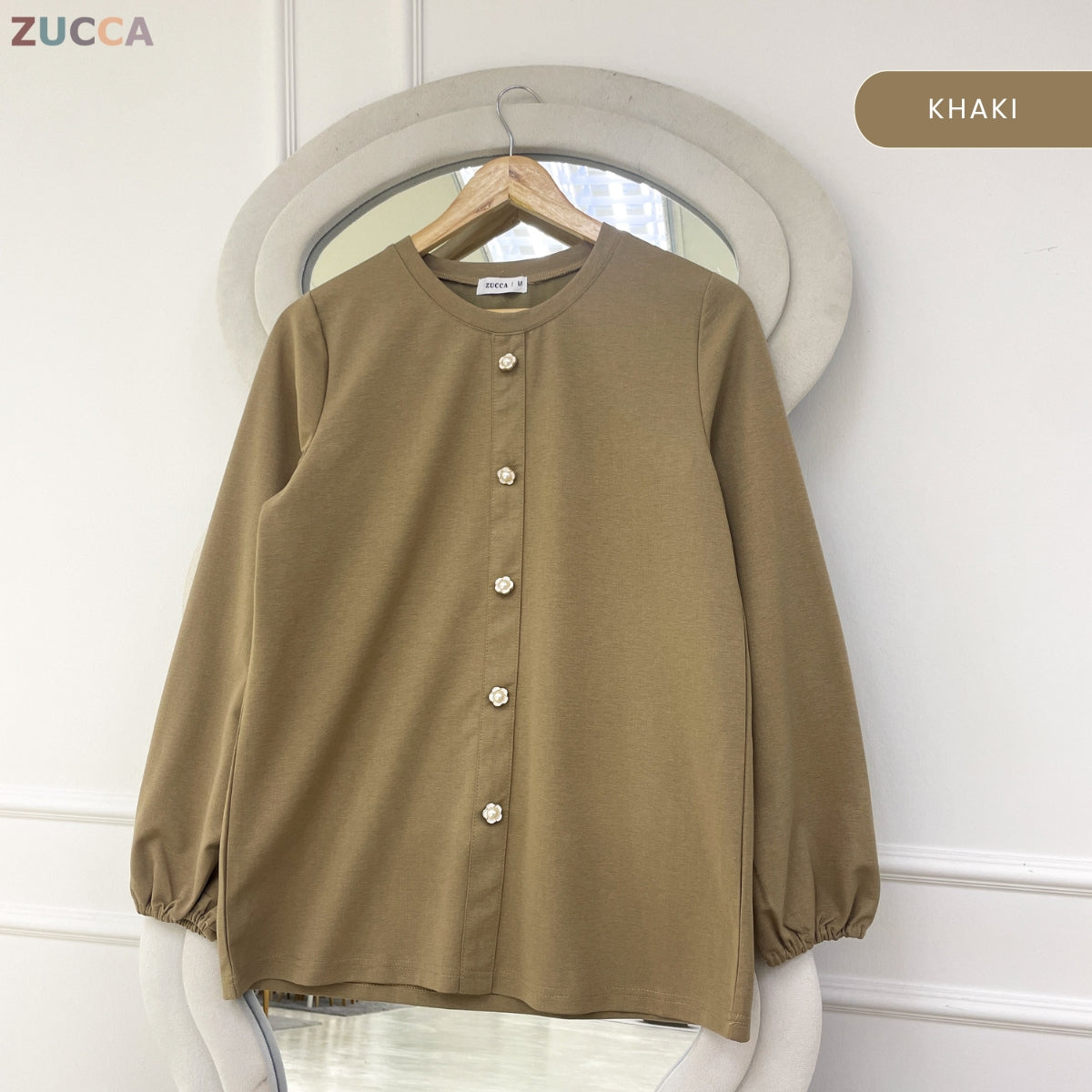 ZUCCA ZAINA CLASSIC MODEST LONG SLEEVE WOMEN BLOUSE - MA219