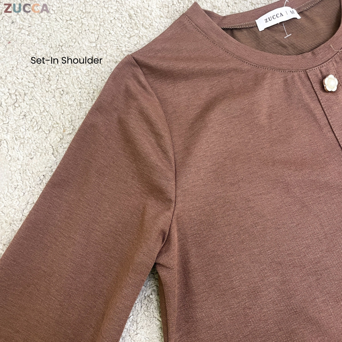 ZUCCA ZAINA CLASSIC MODEST LONG SLEEVE WOMEN BLOUSE - MA219