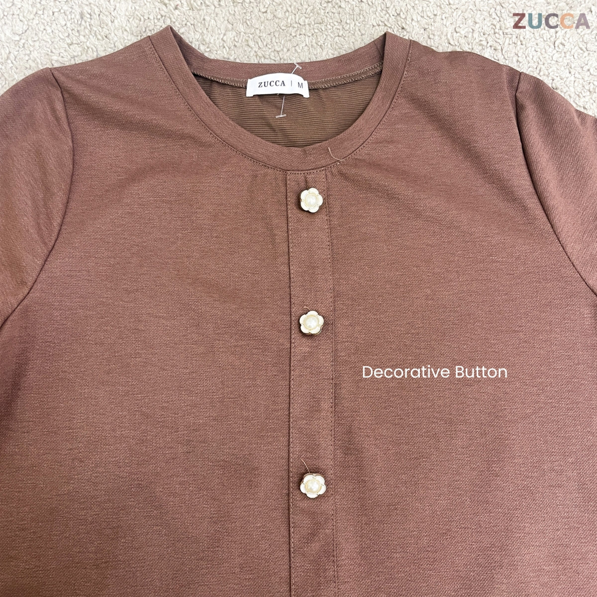 ZUCCA ZAINA CLASSIC MODEST LONG SLEEVE WOMEN BLOUSE - MA219
