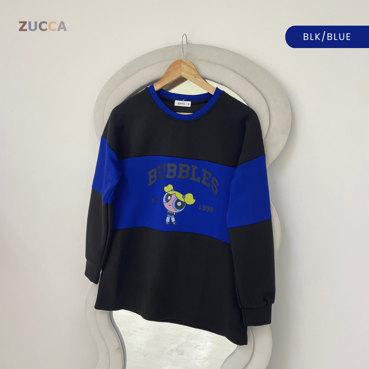 ZUCCA ZAMIRA COLORBLOCK DAILY SWEATSHIRT - MA222