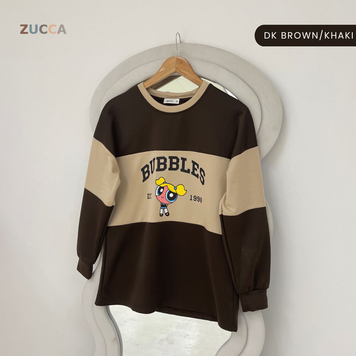 ZUCCA ZAMIRA COLORBLOCK DAILY SWEATSHIRT - MA222