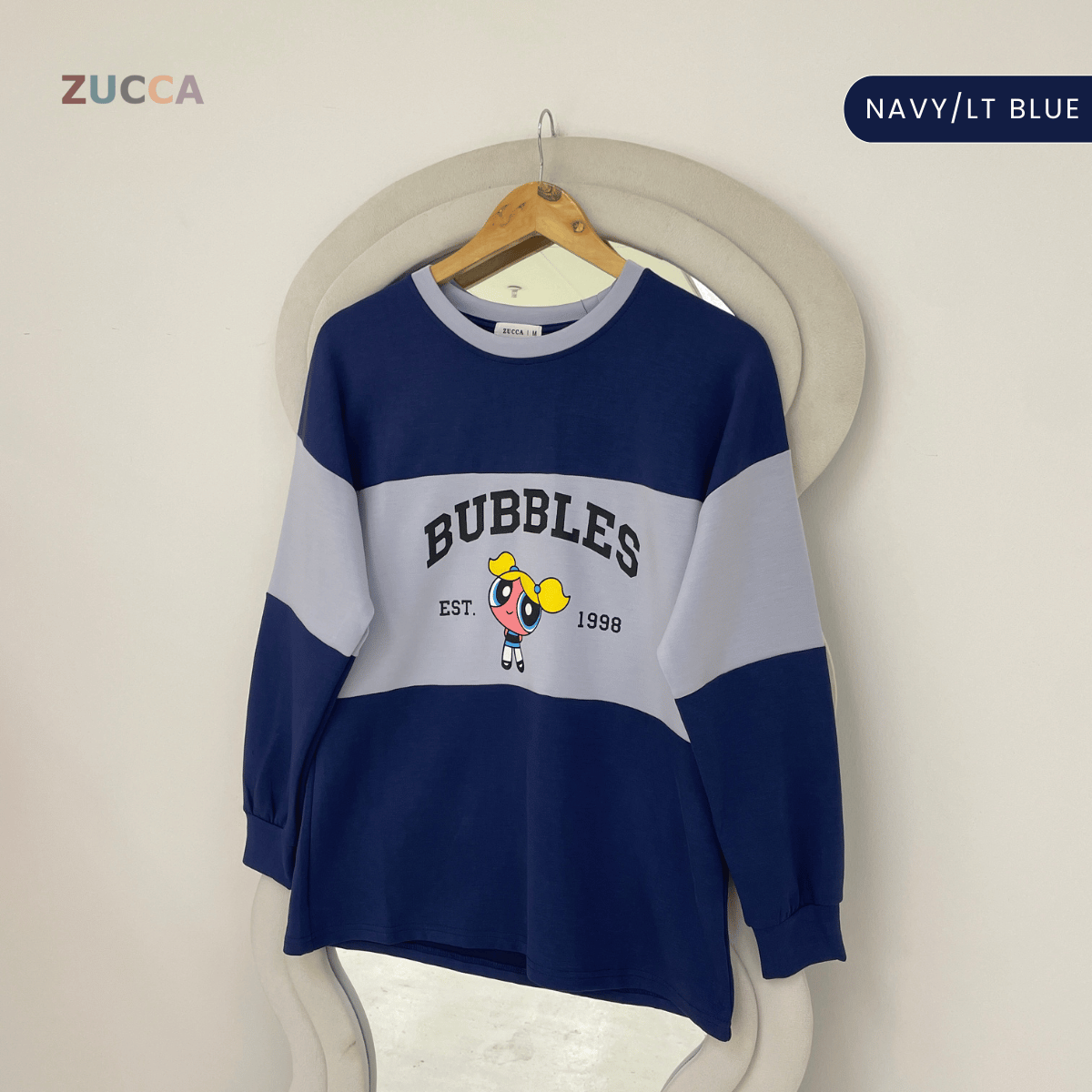 ZUCCA ZAMIRA COLORBLOCK DAILY SWEATSHIRT - MA222