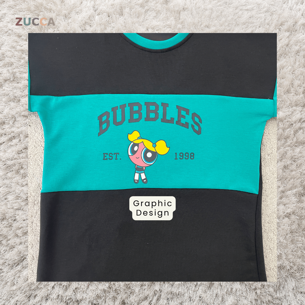 ZUCCA ZAMIRA COLORBLOCK DAILY SWEATSHIRT - MA222