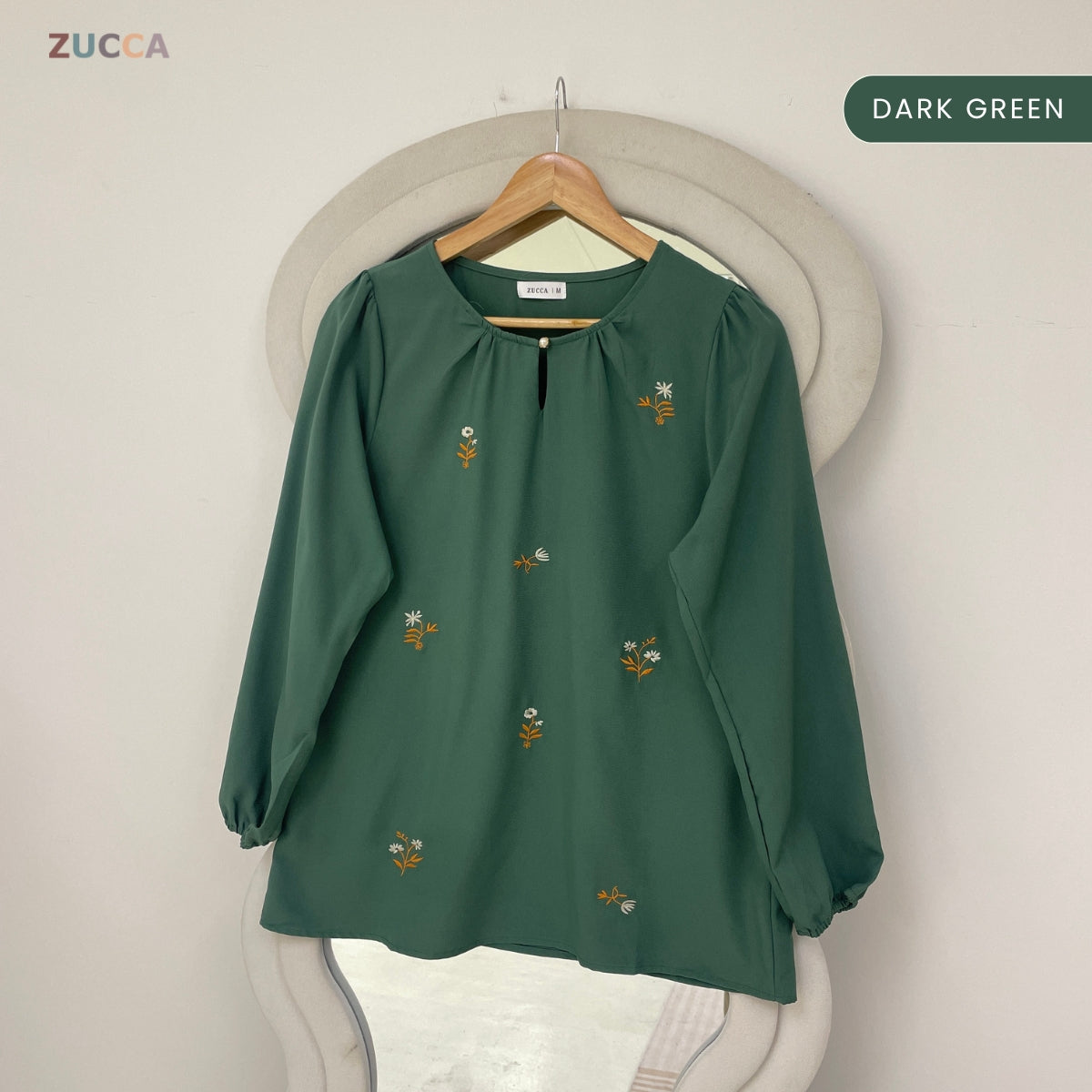 ZUCCA ADELIA WOMEN KASUAL BLOUSE FLORAL LONG SLEEVE - MA225