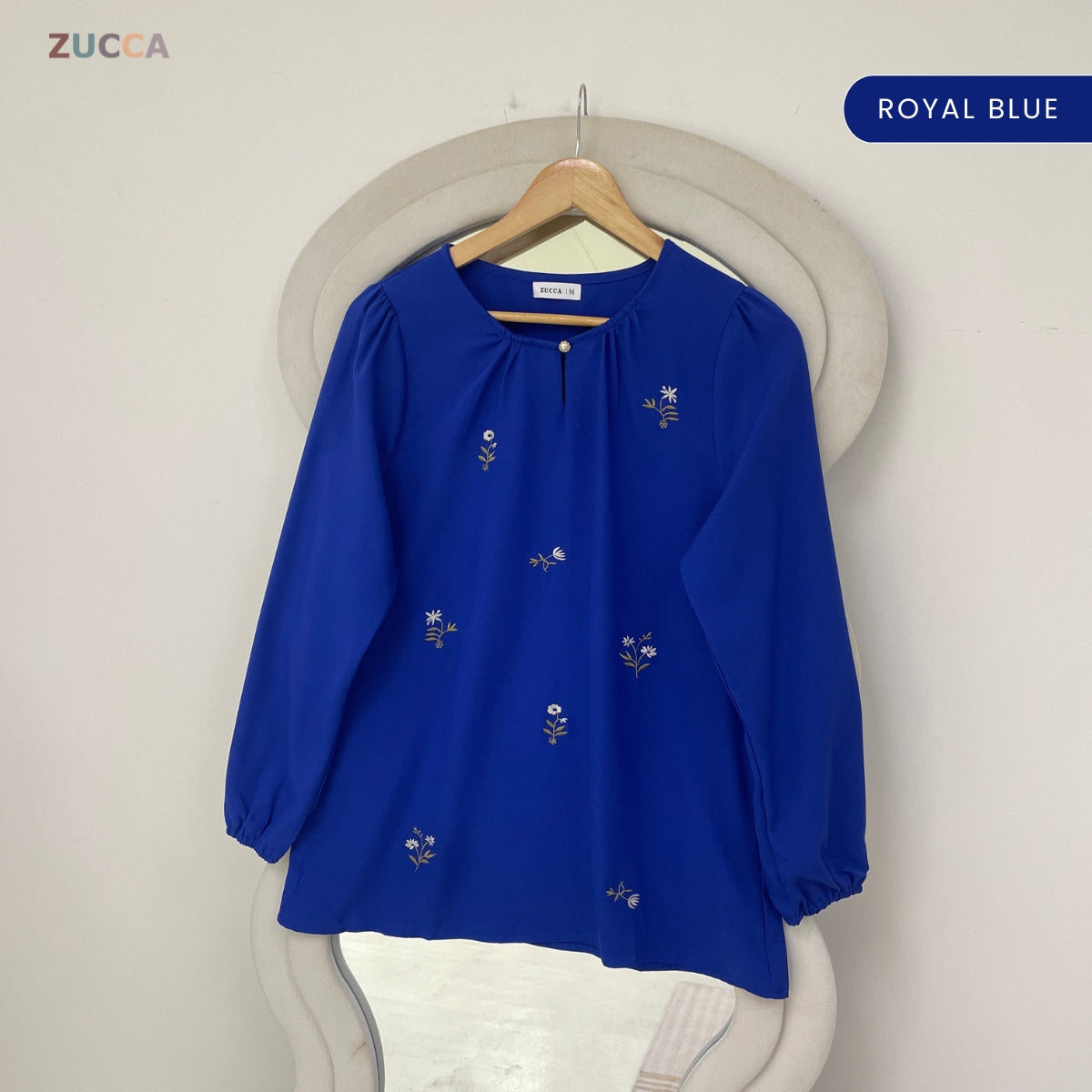 ZUCCA ADELIA WOMEN KASUAL BLOUSE FLORAL LONG SLEEVE - MA225
