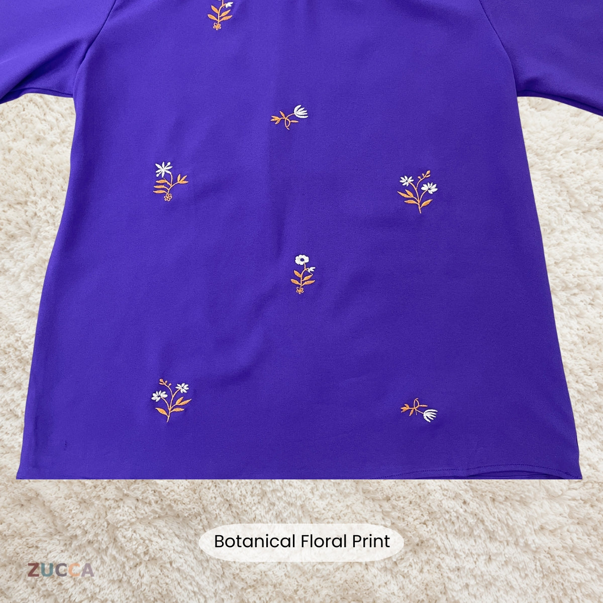 ZUCCA ADELIA WOMEN KASUAL BLOUSE FLORAL LONG SLEEVE - MA225