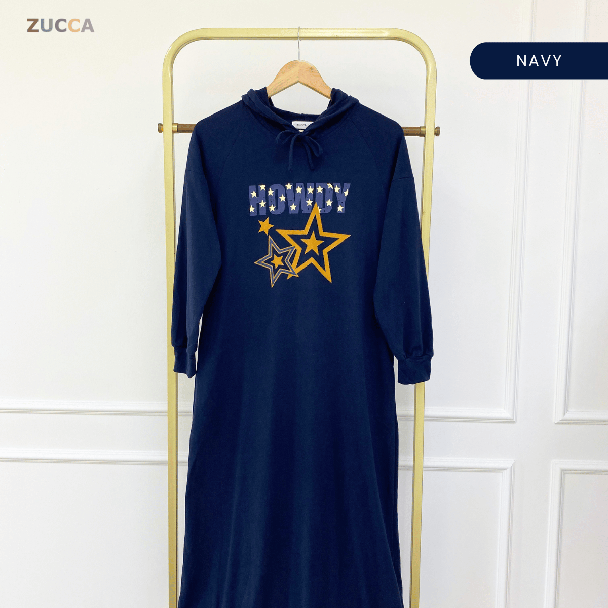 ZUCCA JUWITA RELAXED GRAPHIC LONG DRESS -MA230