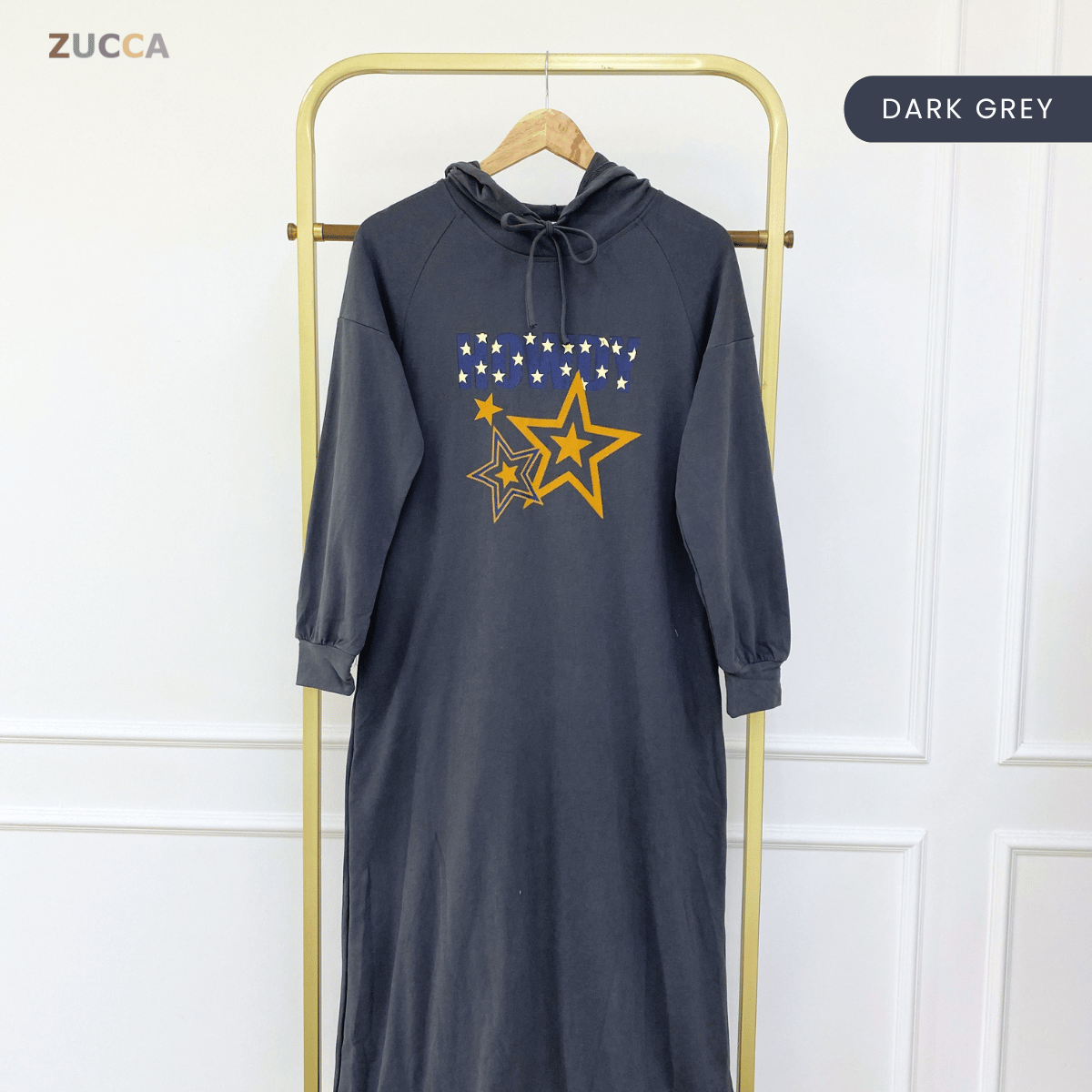 ZUCCA JUWITA RELAXED GRAPHIC LONG DRESS -MA230