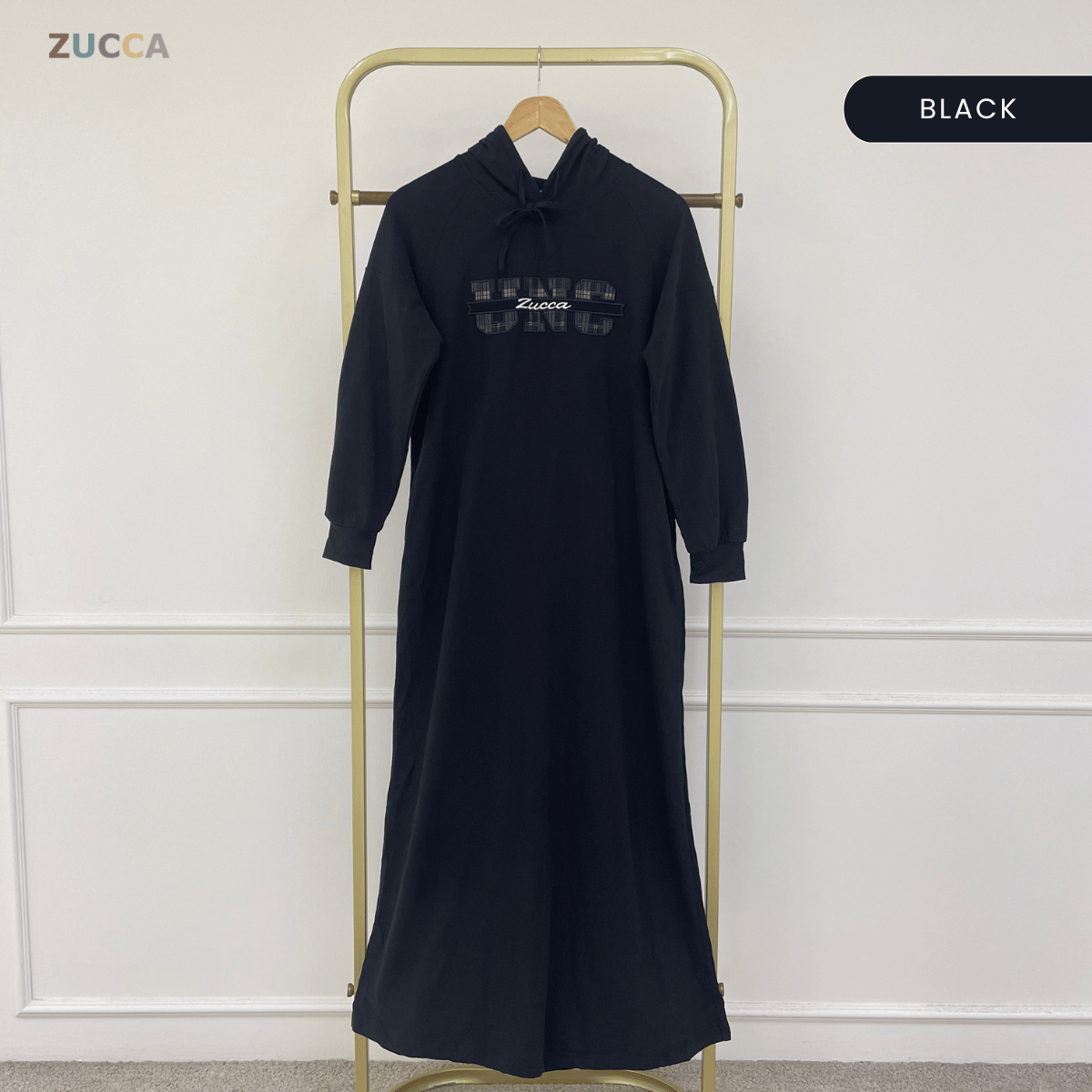 ZUCCA NAYLORA CASUAL HOODIE MAXI DRESS – MA231