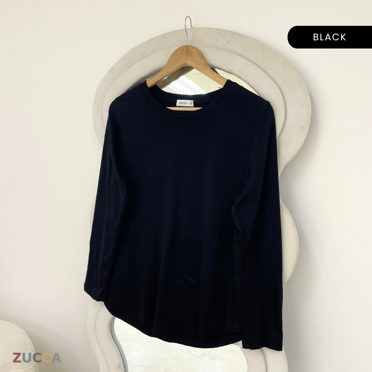 ZUCCA NAWARA RELAXED BUTTON CUFF BLOUSE-MA233