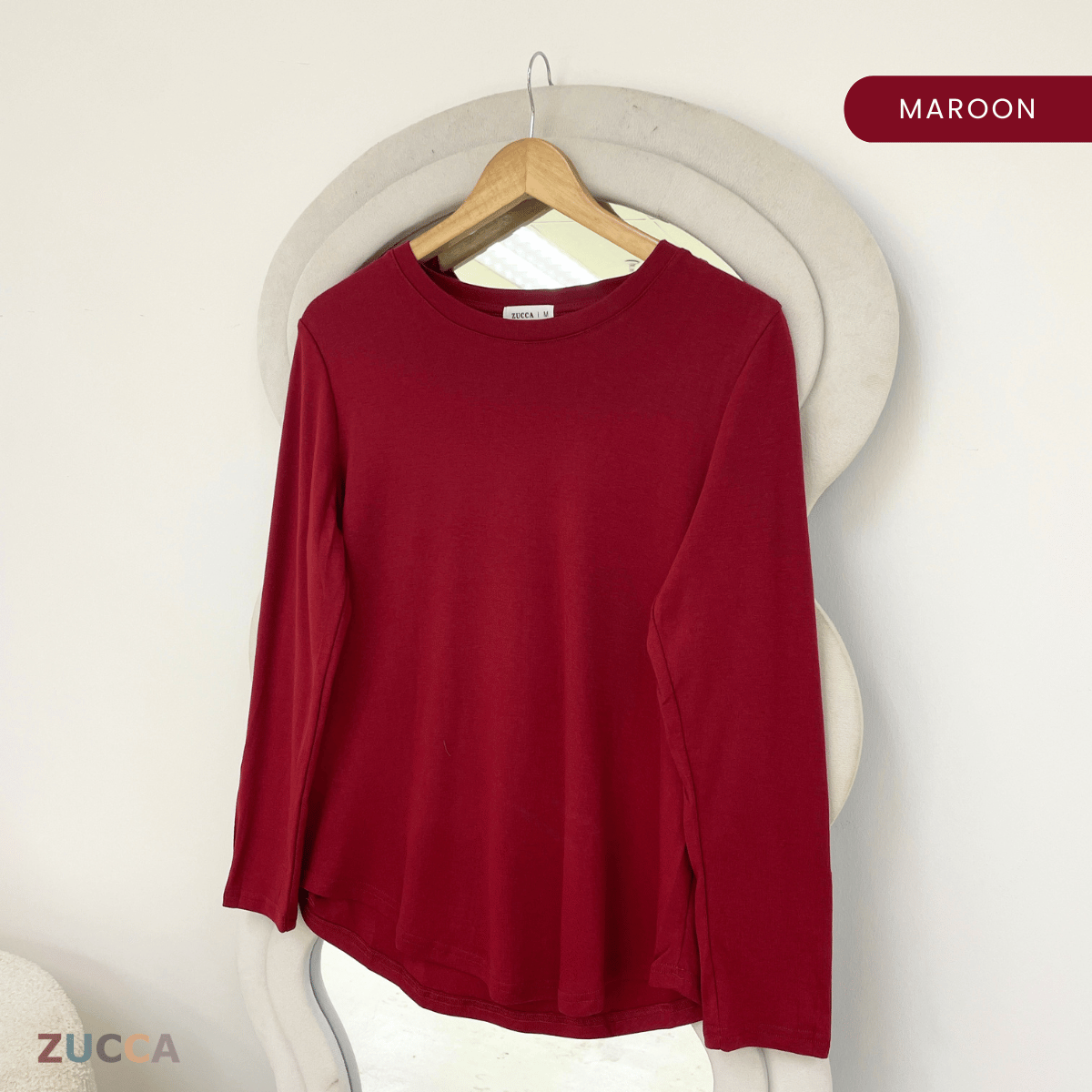 ZUCCA NAWARA RELAXED BUTTON CUFF BLOUSE-MA233