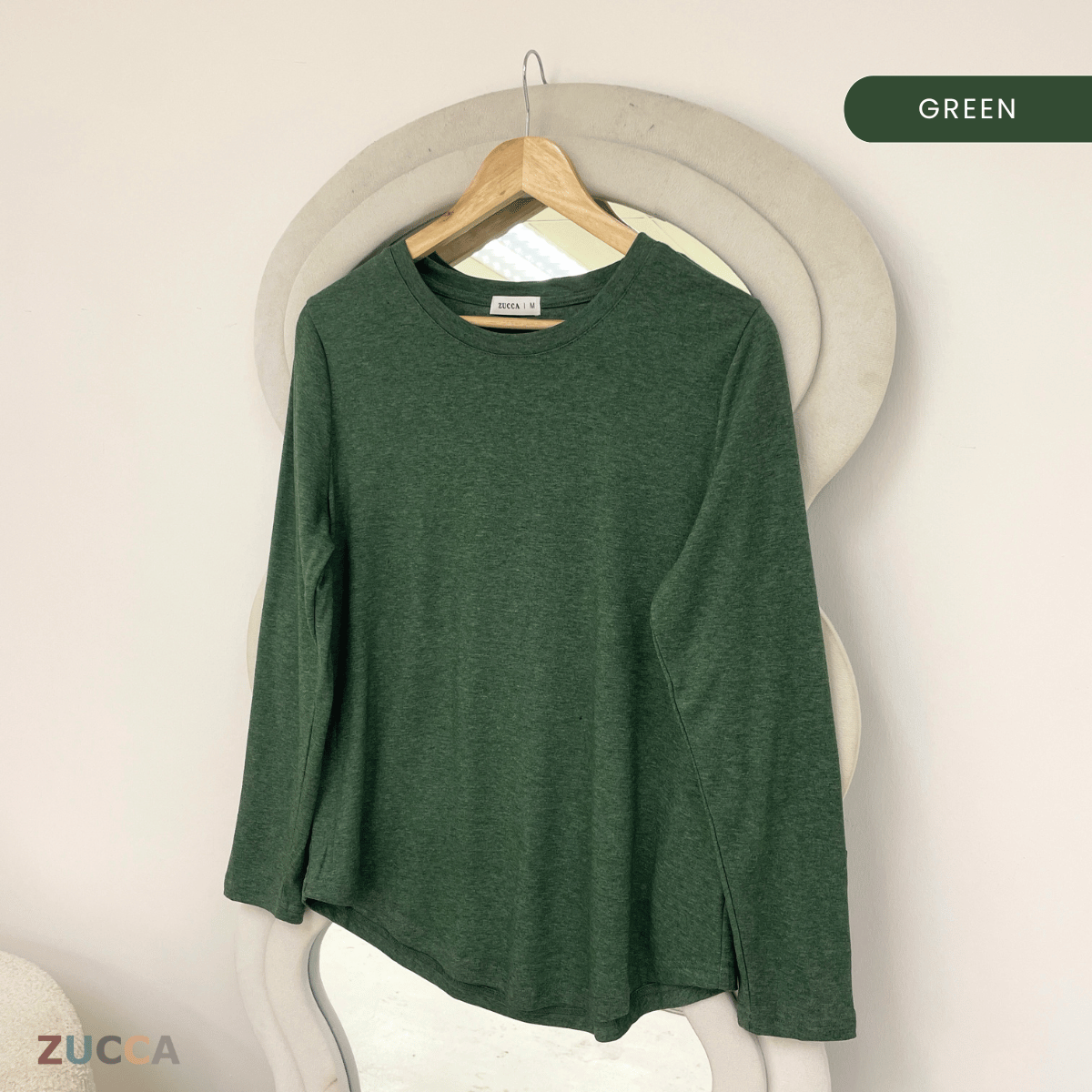 ZUCCA NAWARA RELAXED BUTTON CUFF BLOUSE-MA233