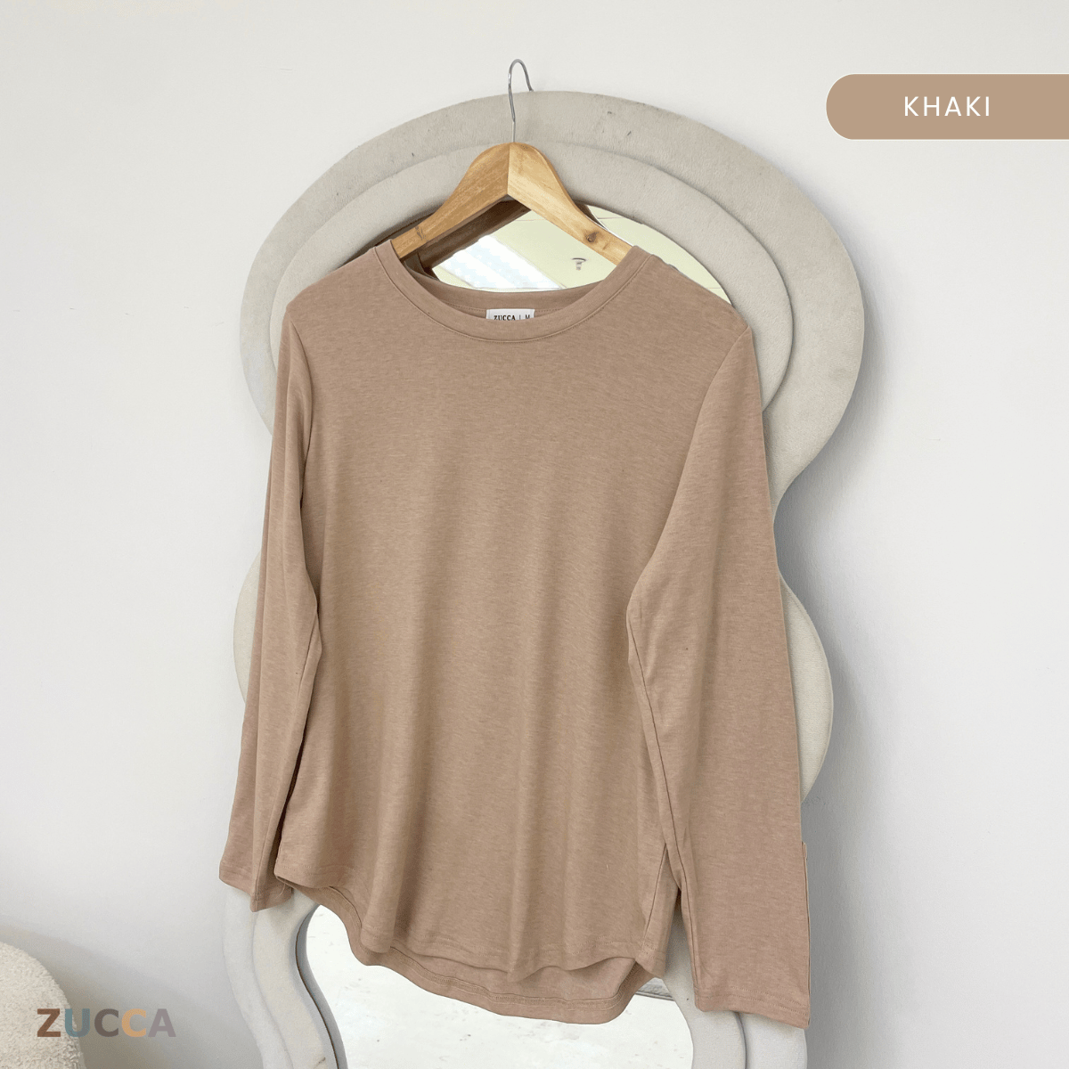 ZUCCA NAWARA RELAXED BUTTON CUFF BLOUSE-MA233