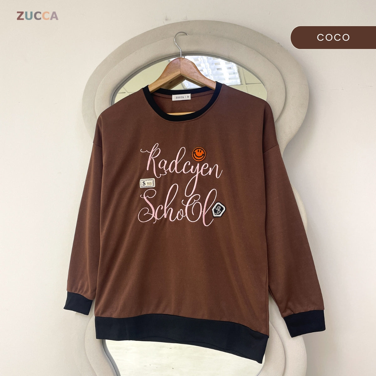 ZUCCA SARINA KASUAL WOMEN SWEATSHIRT LONG SLEEVE - MA236