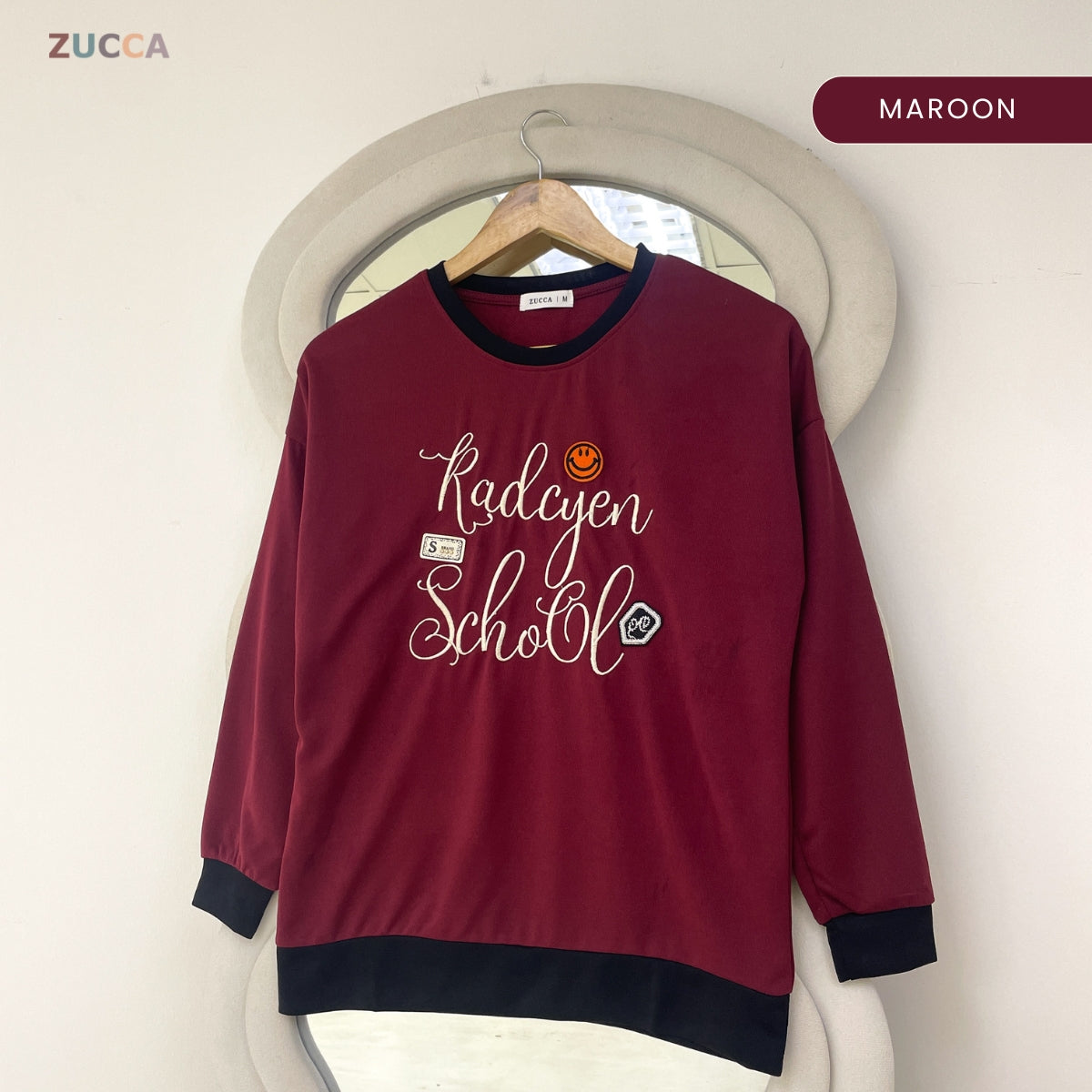 ZUCCA SARINA KASUAL WOMEN SWEATSHIRT LONG SLEEVE - MA236
