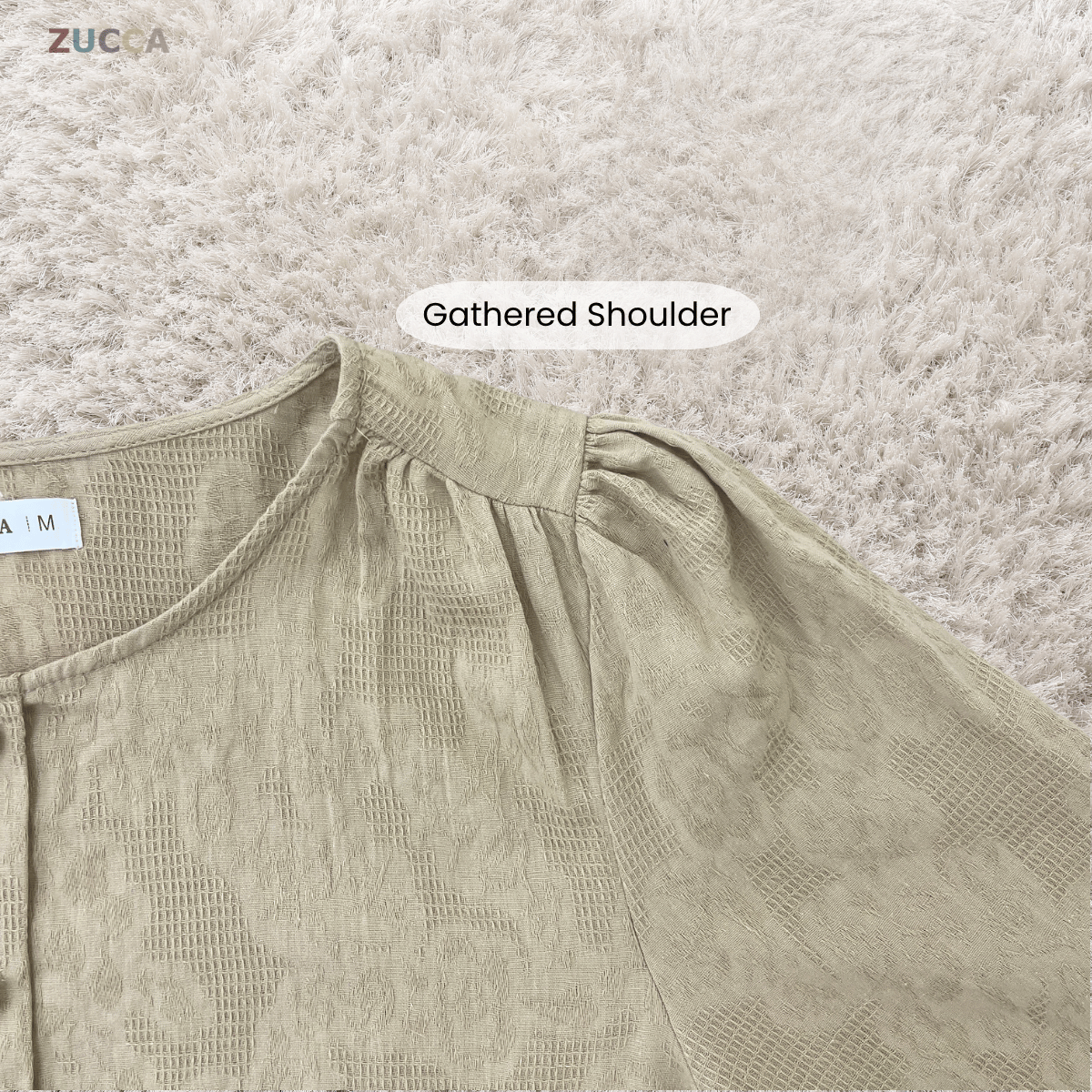ZUCCA AILEEN PEARL BUTTON MODEST SKIRT SET – MA239