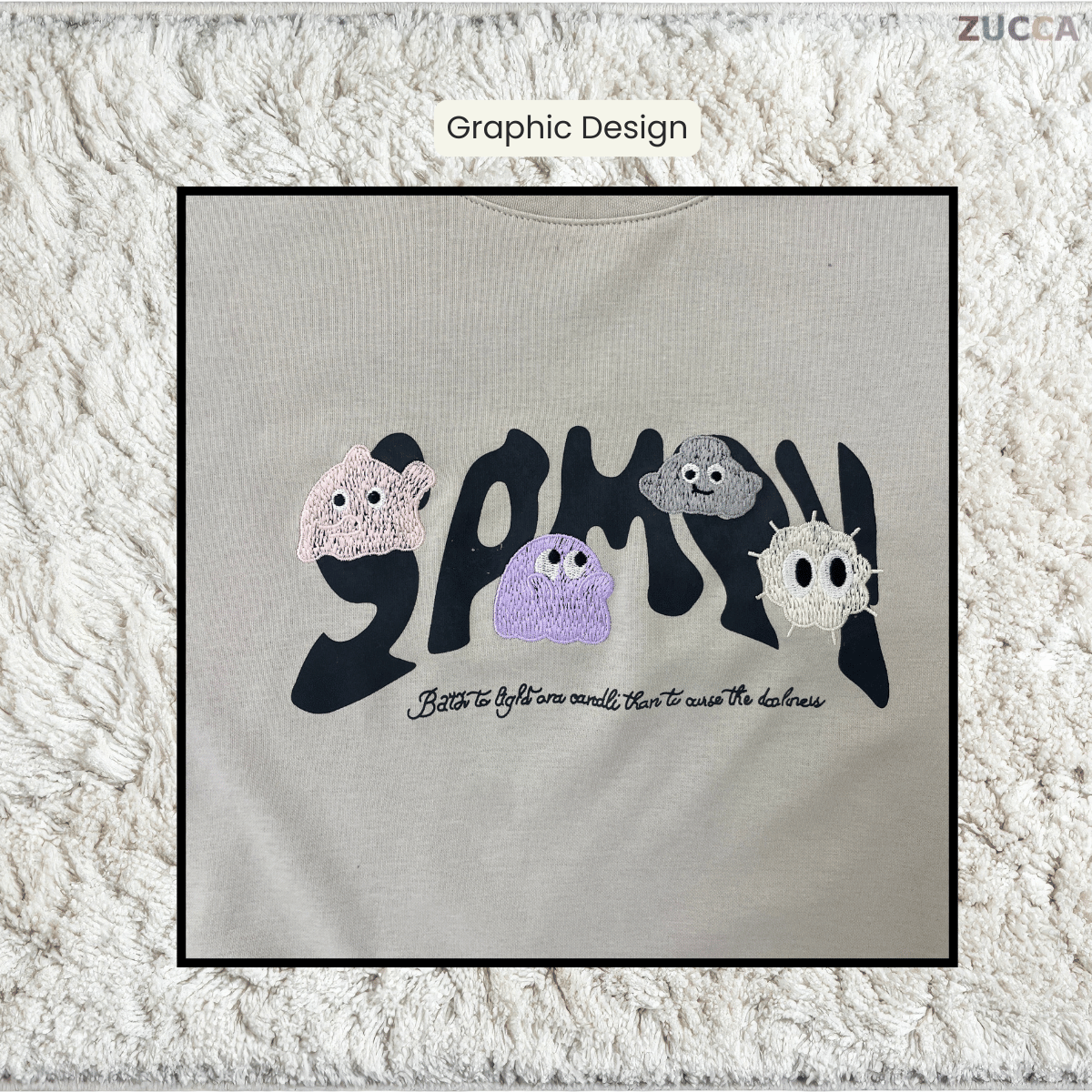ZUCCA ALUNA CASUAL GRAPHIC SWEATSHIRT - MA242