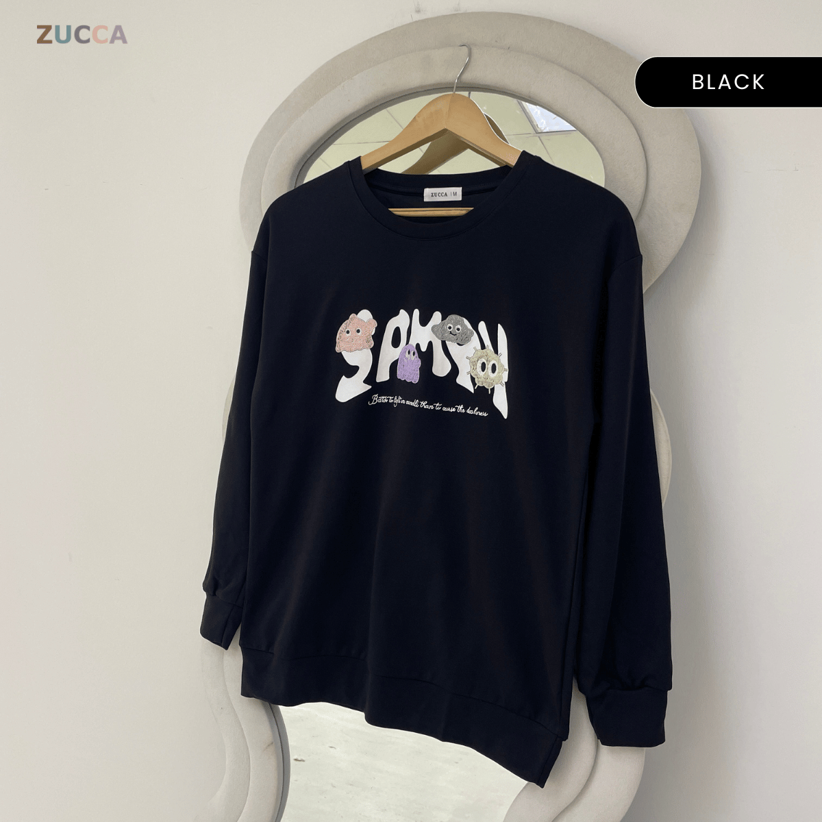 ZUCCA ALUNA CASUAL GRAPHIC SWEATSHIRT - MA242