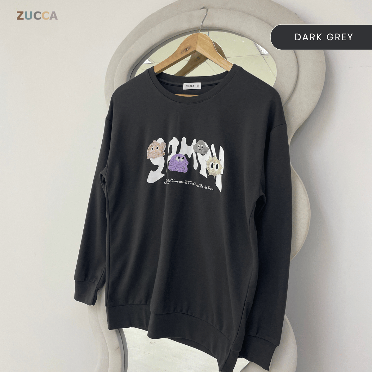 ZUCCA ALUNA CASUAL GRAPHIC SWEATSHIRT - MA242