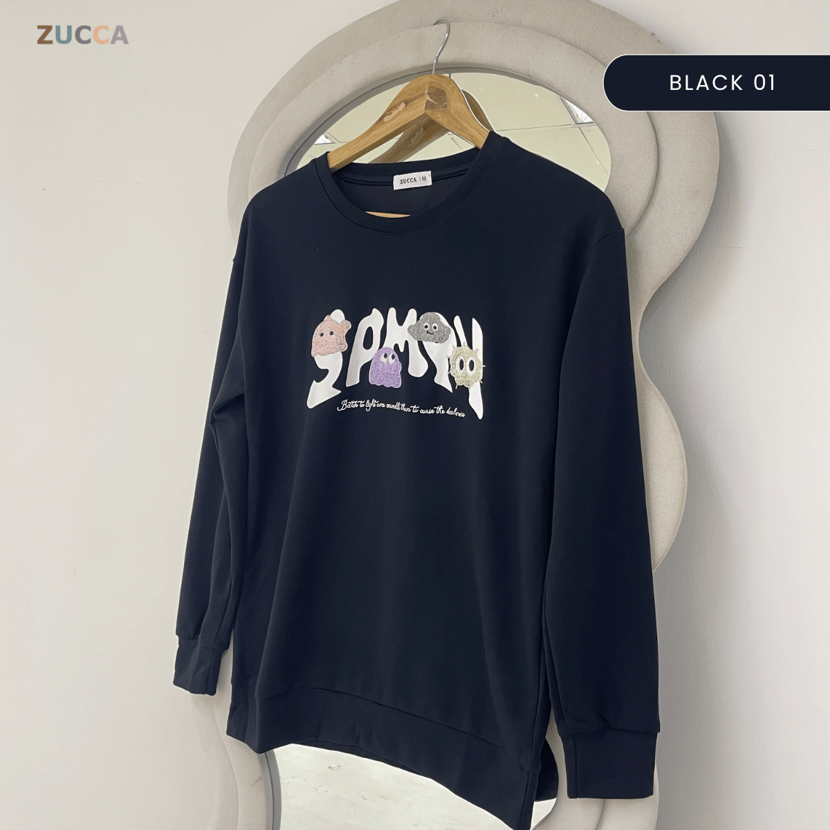 ZUCCA ALUNA CASUAL GRAPHIC SWEATSHIRT - MA242