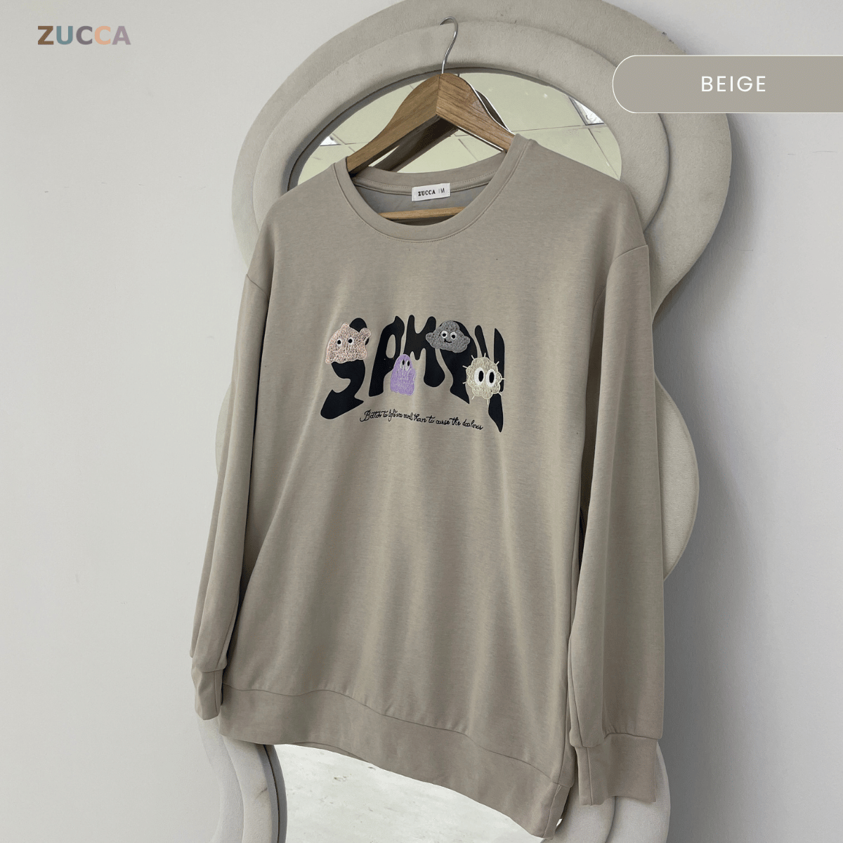 ZUCCA ALUNA CASUAL GRAPHIC SWEATSHIRT - MA242