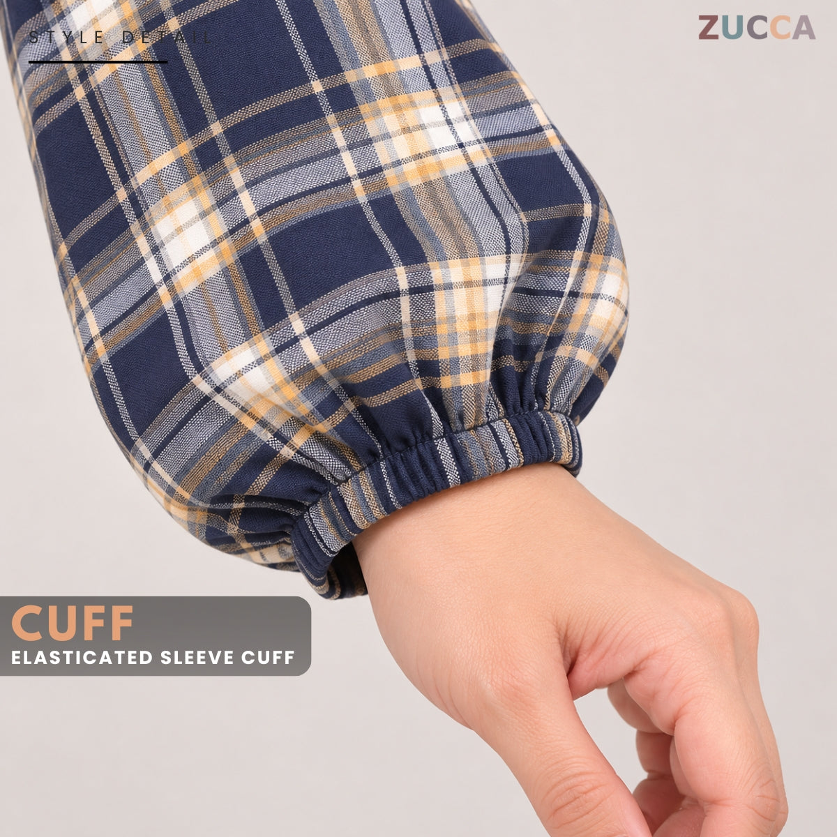 ZUCCA ZULAIKA PLAID CHECKERED LONG SLEEVE SHIRT -MA245