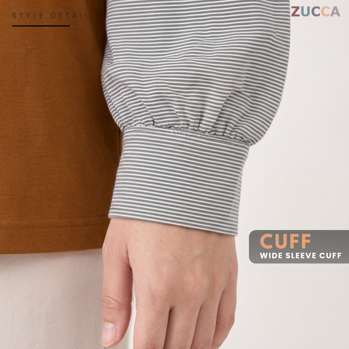 ZUCCA AULIA OVERSIZED LAYERED CAT GRAPHIC LONG SLEEVE TEE - MA255