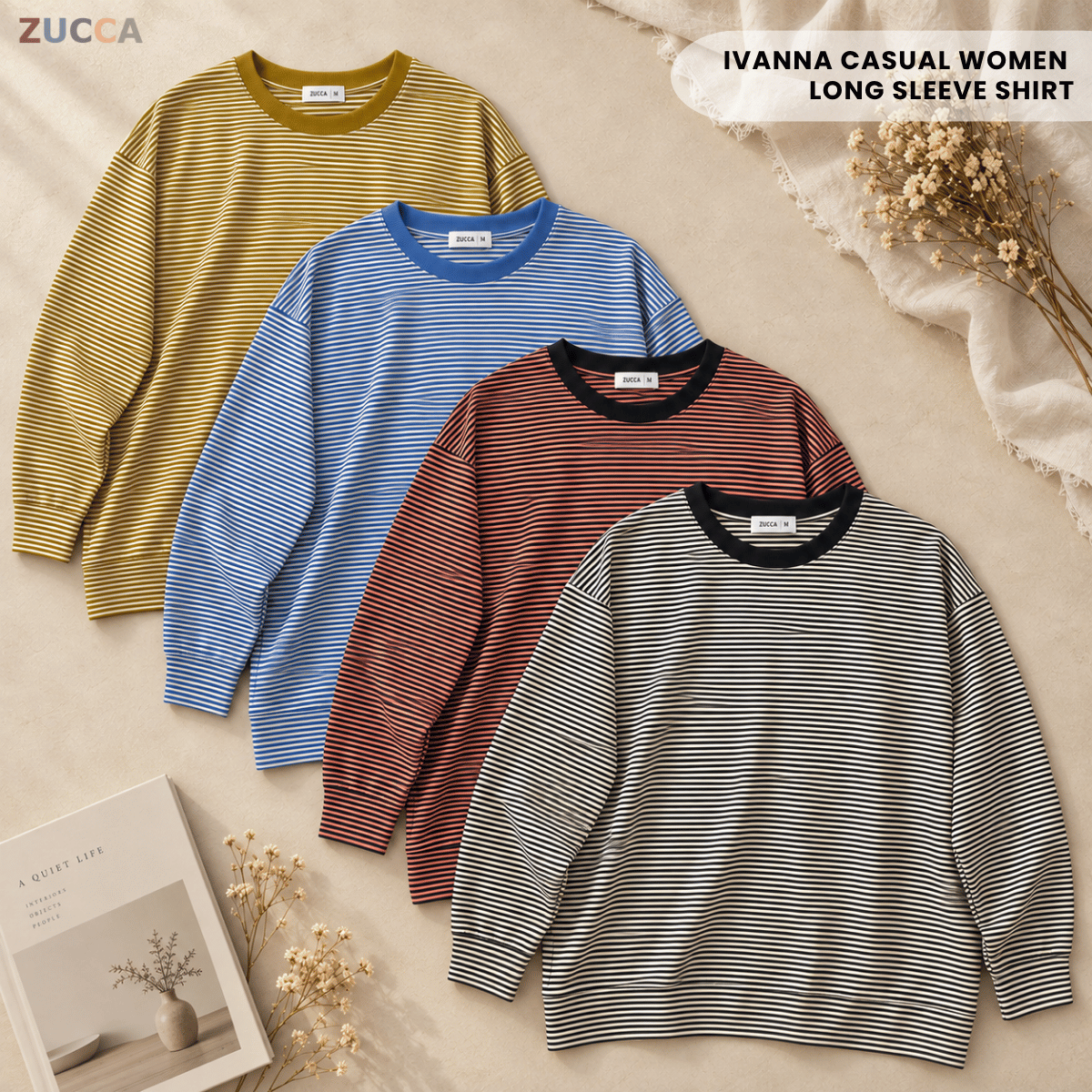 ZUCCA IVANNA KASUAL WOMEN LONG SLEEVE SHIRT - MA256