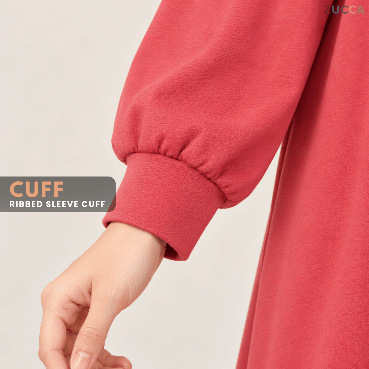 ZUCCA EXORA CASUAL SPORTY HOODIE MAXI DRESS - MA259